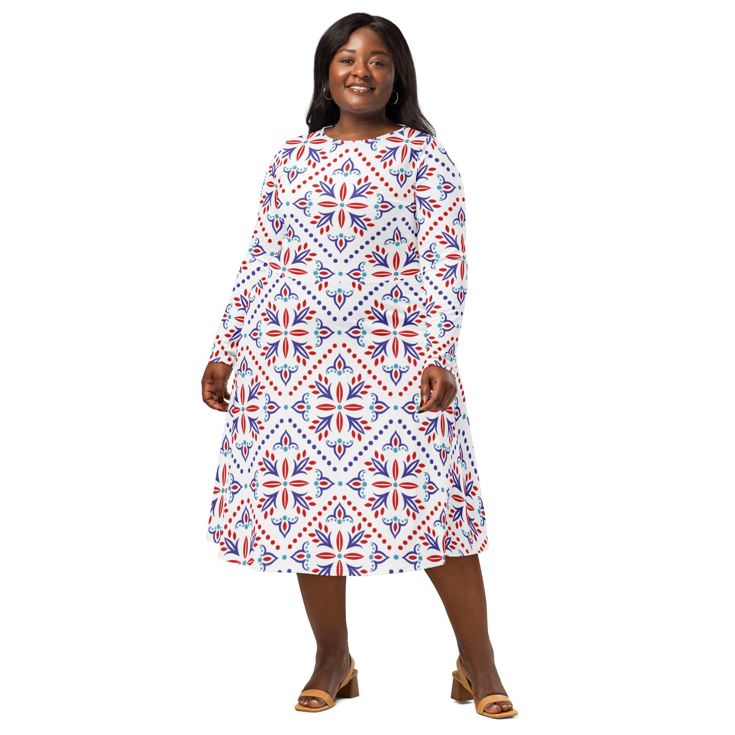 Cassie Long Sleeve Midi Dress - Activewear Well