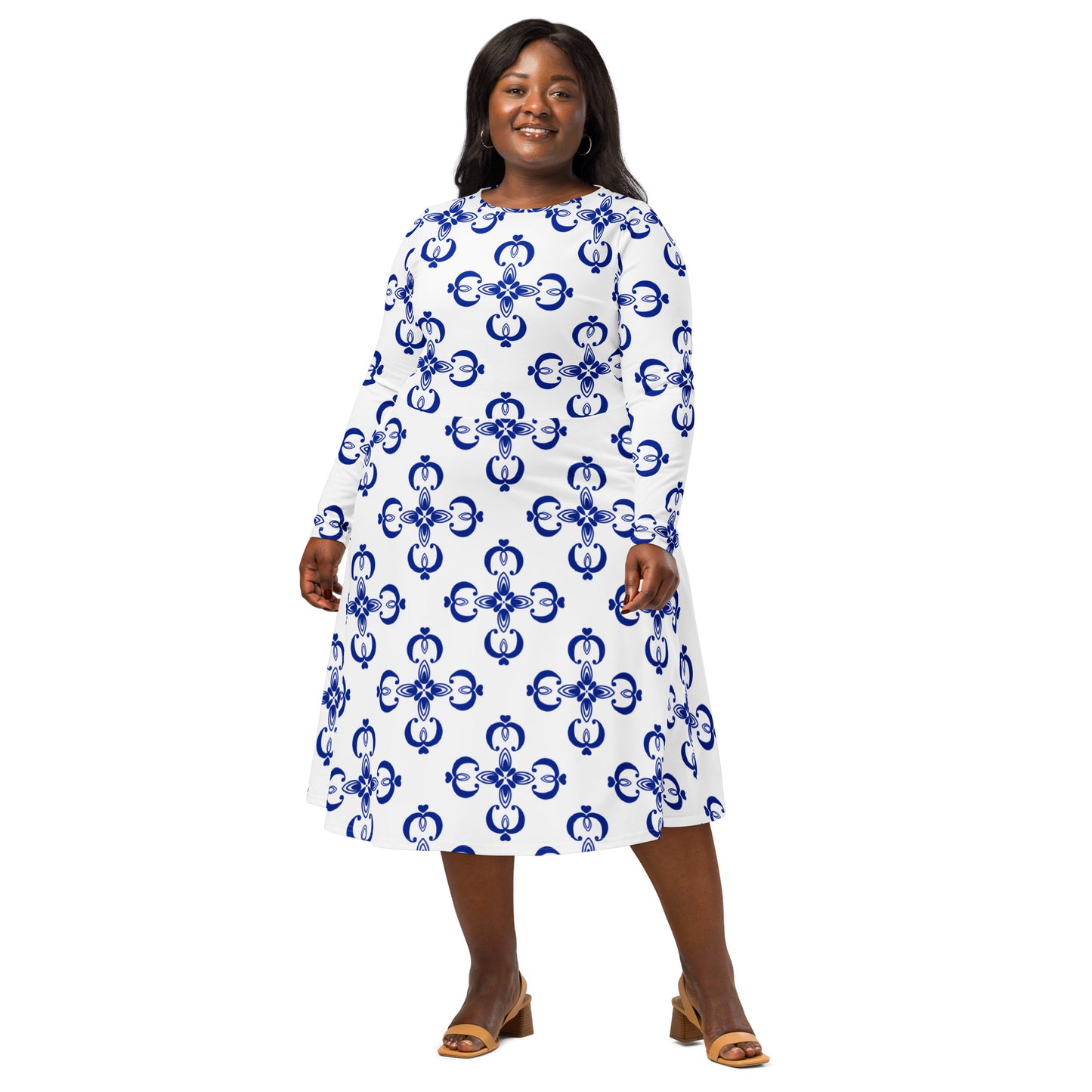 Bella Long Sleeve Midi Dress - Activewear Well