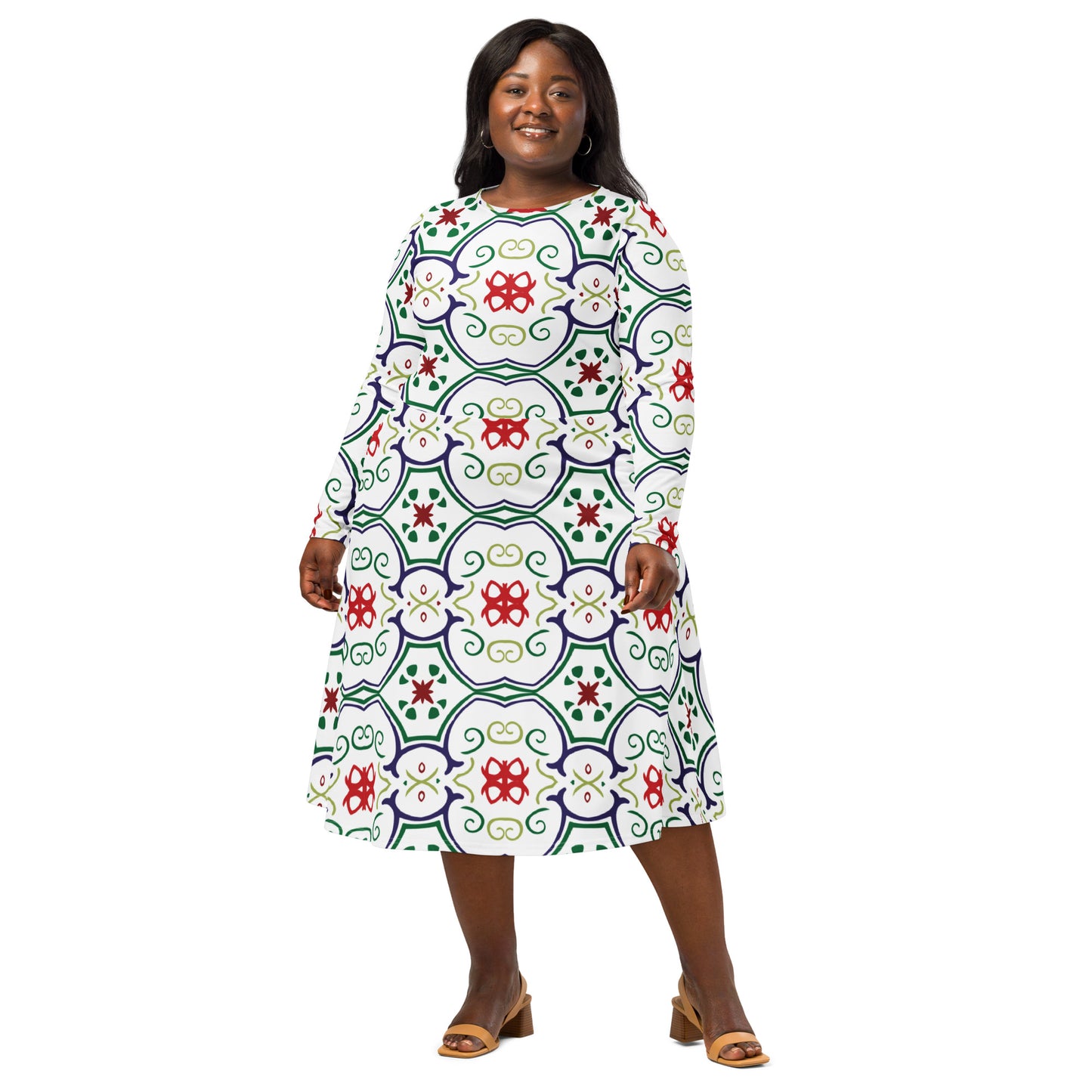 Mia Long Sleeve Midi Dress - Activewear Well