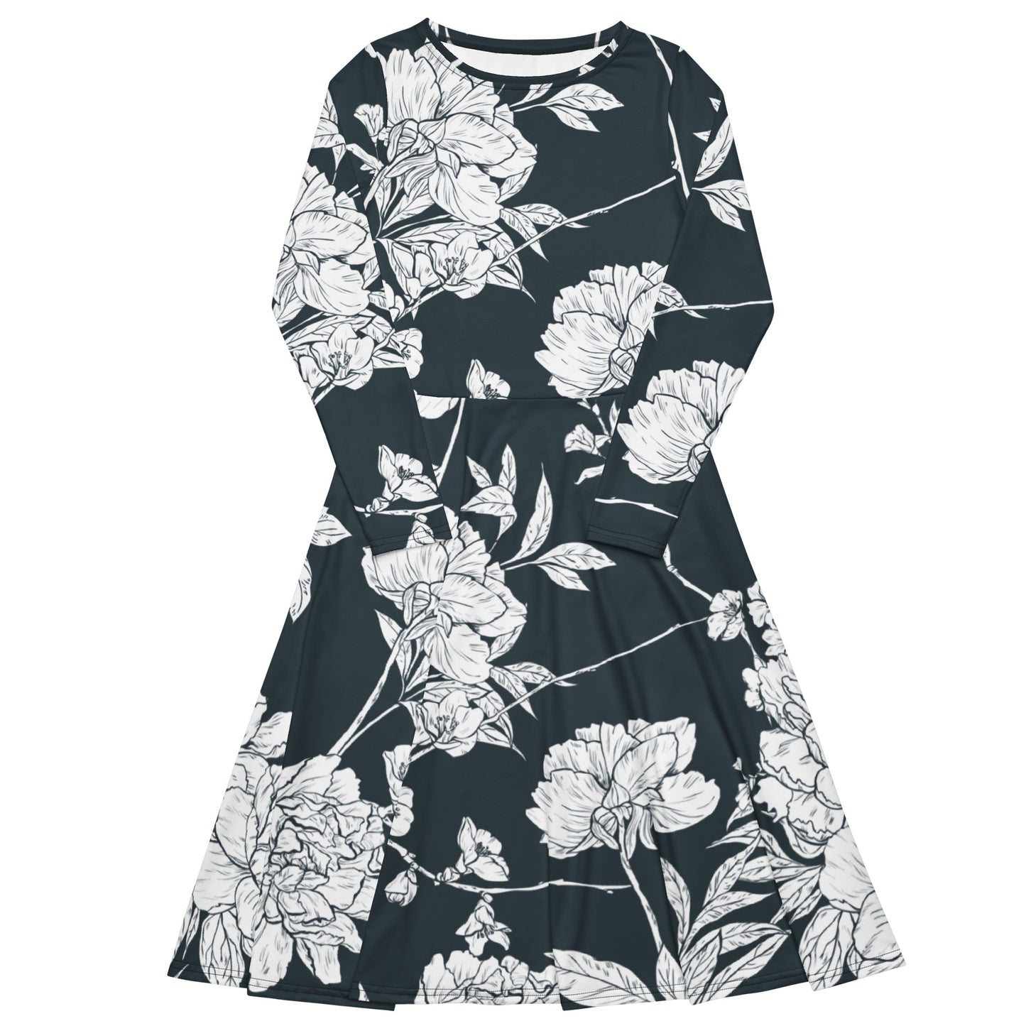 Ruby Long Sleeve Midi Dress - Activewear Well