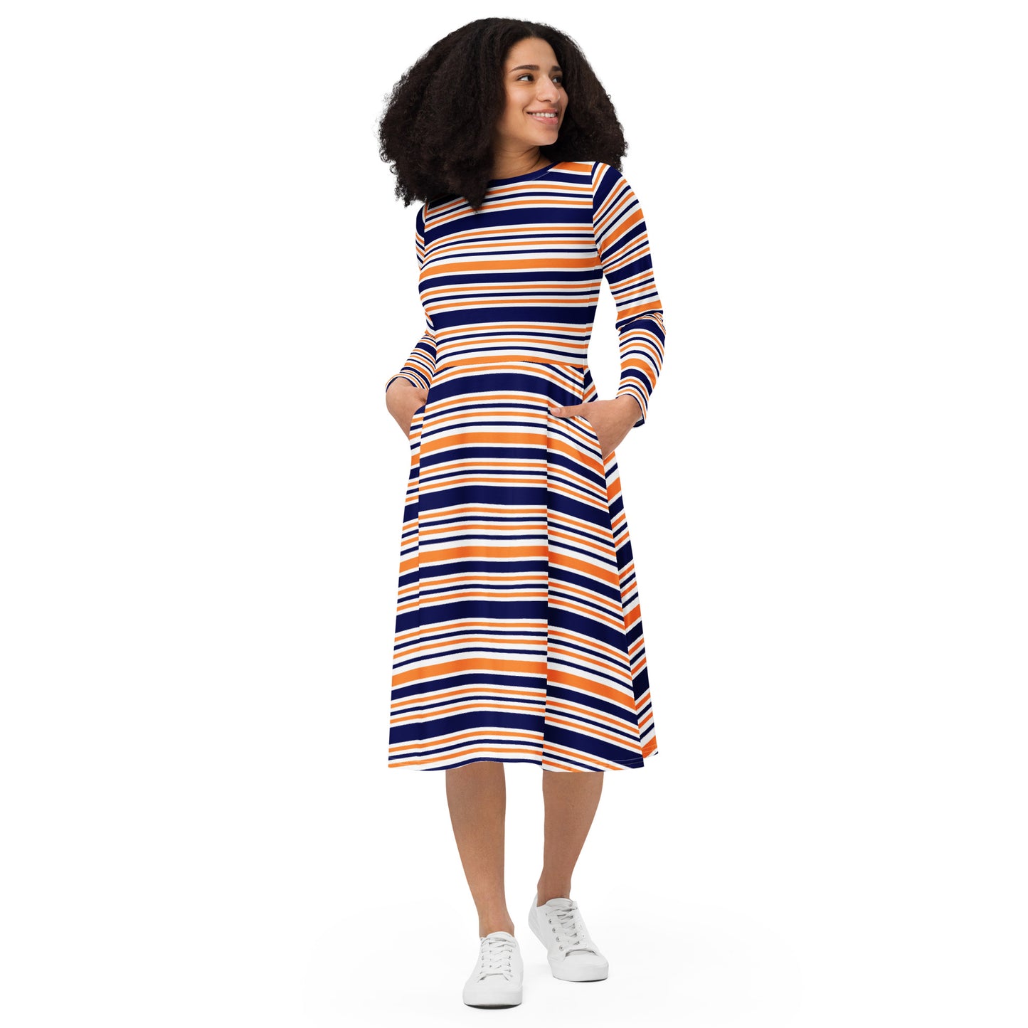 Riley Long Sleeve Midi Dress - Activewear Well