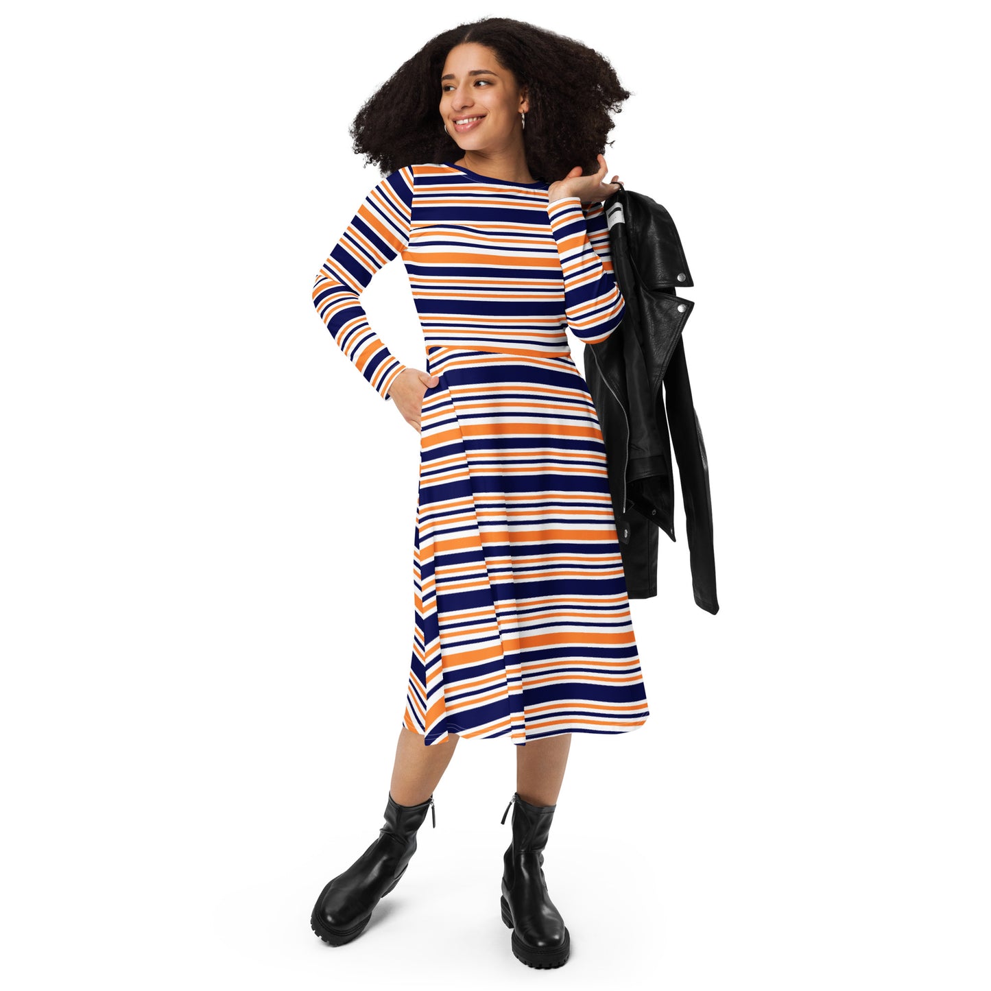 Riley Long Sleeve Midi Dress - Activewear Well