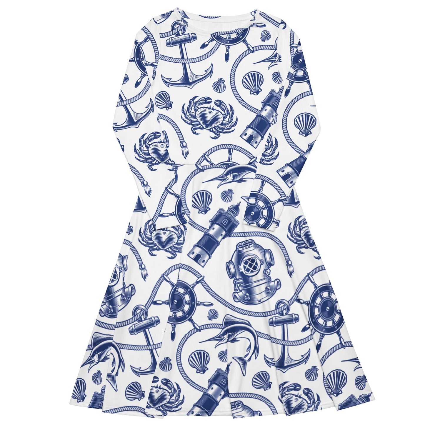 Ariana Long Sleeve Midi Dress - Activewear Well