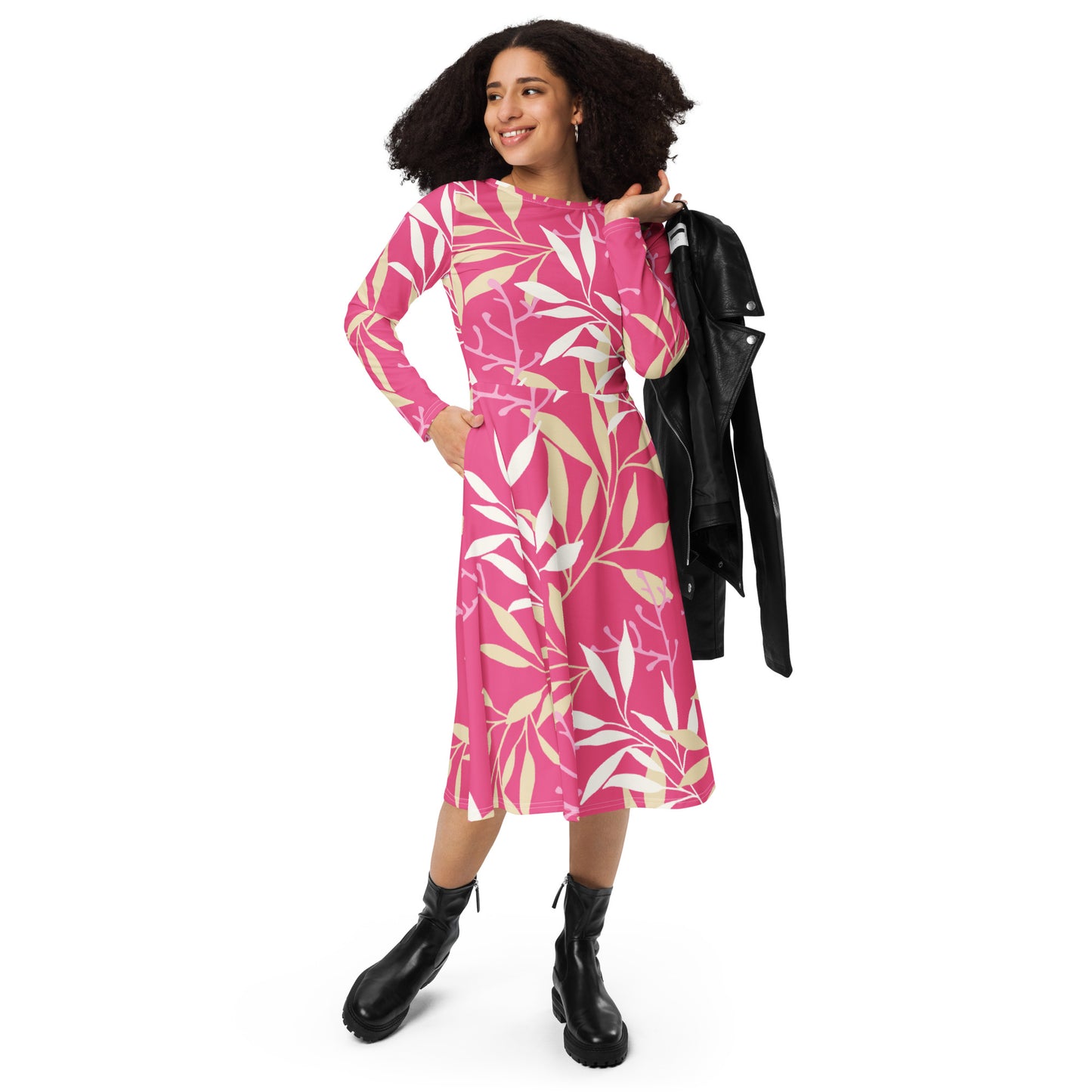 Willow Long Sleeve Midi Dress - Activewear Well