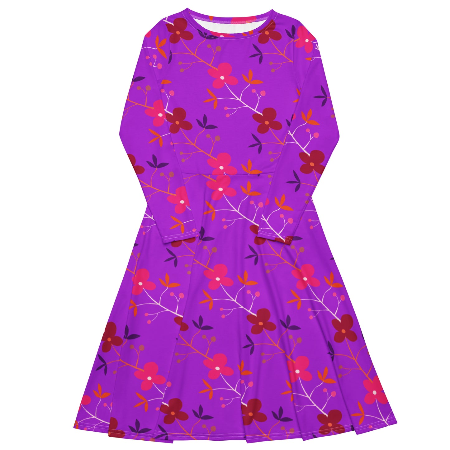 Kayla Long Sleeve Midi Dress - Activewear Well