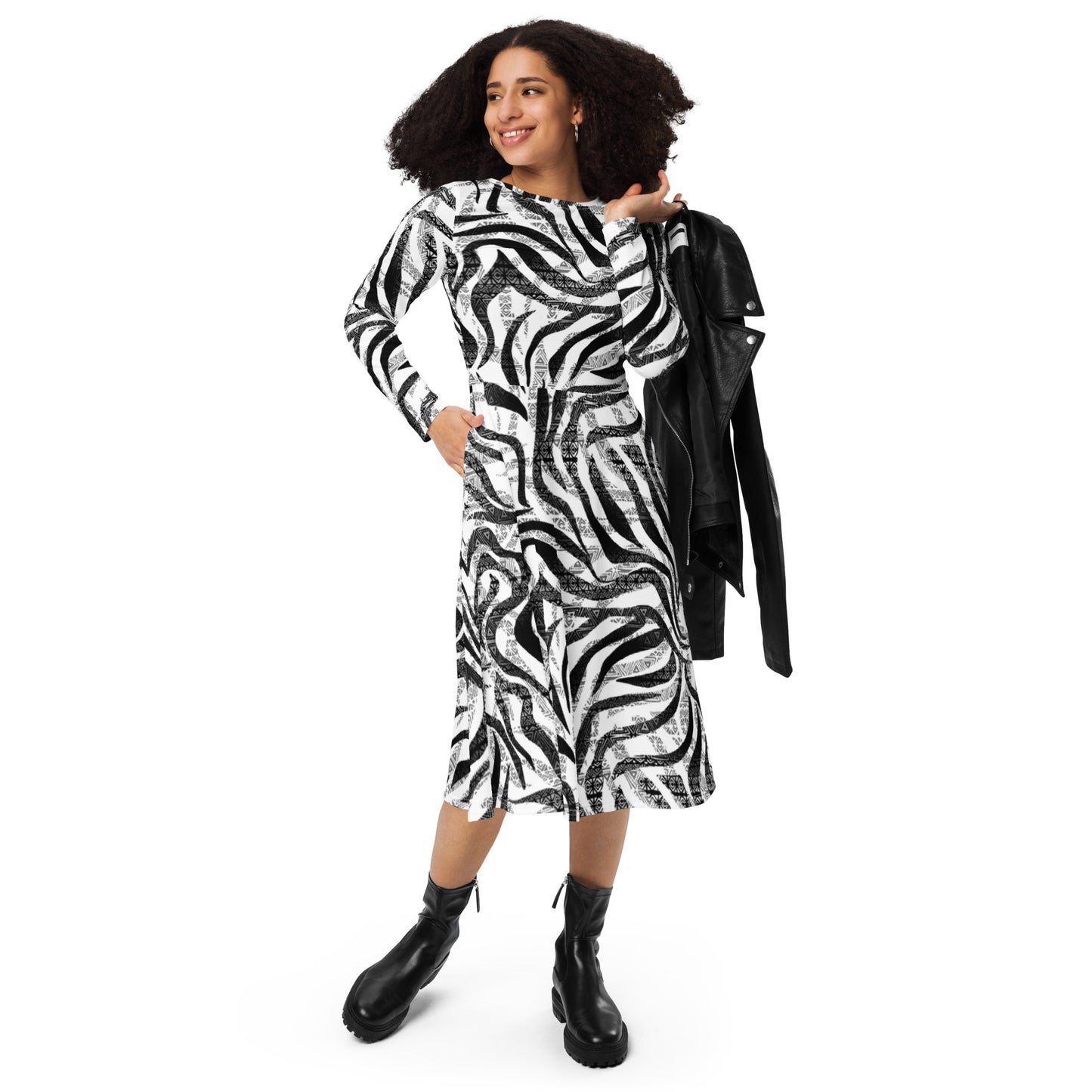 Tiffany Sleeve Midi Dress - Activewear Well