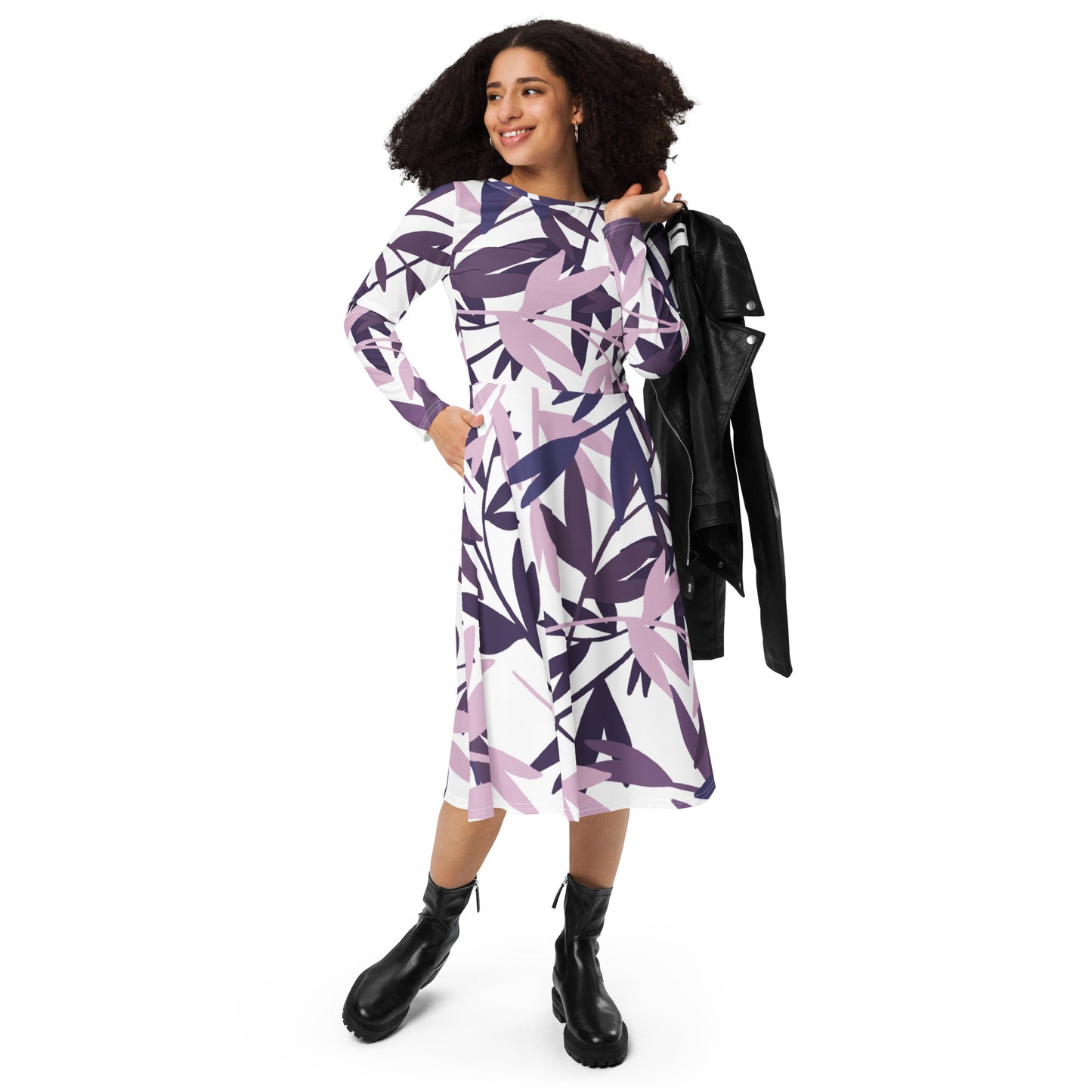 Brooke Long Sleeve Midi Dress - Activewear Well