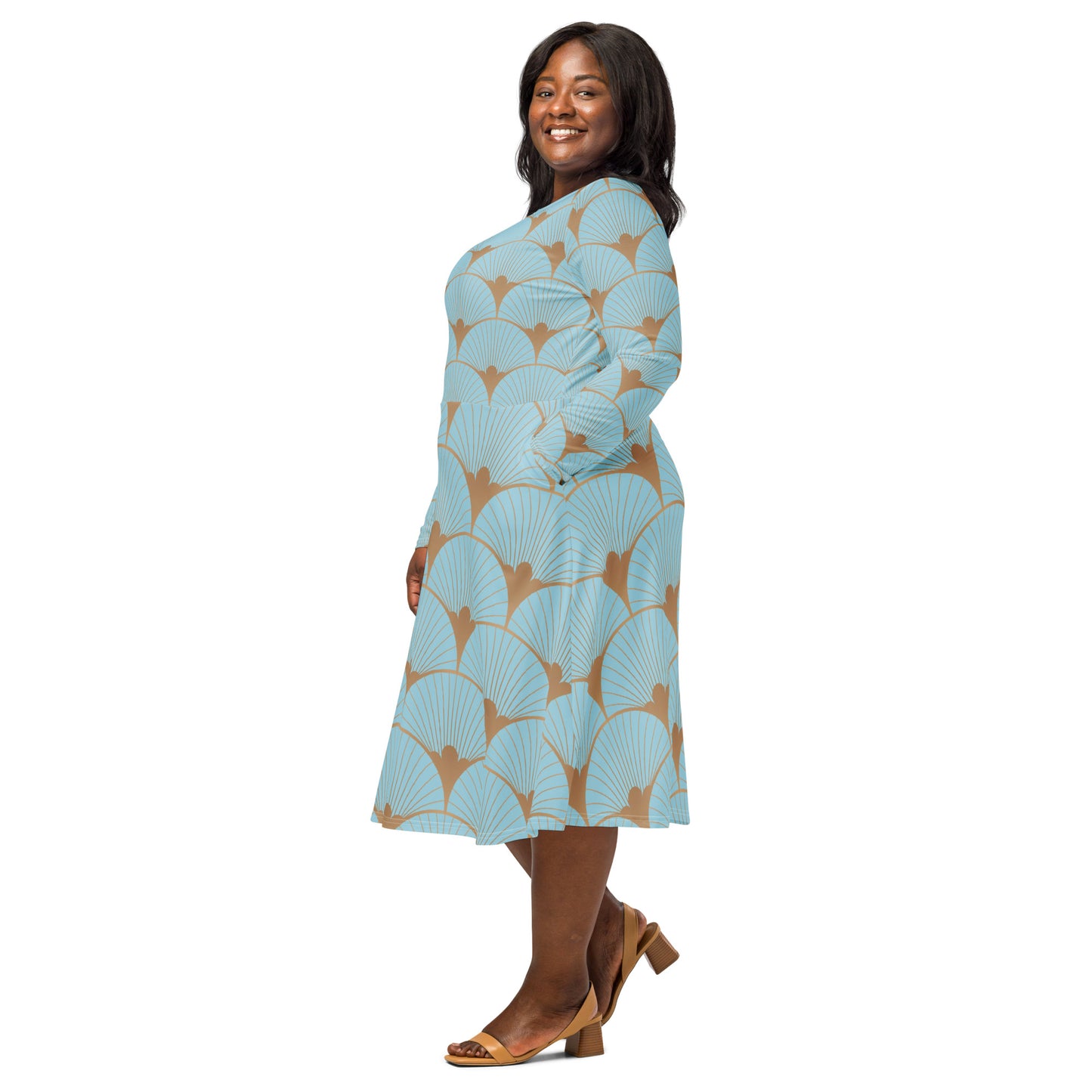 Sophia Long Sleeve Midi Dress - Activewear Well