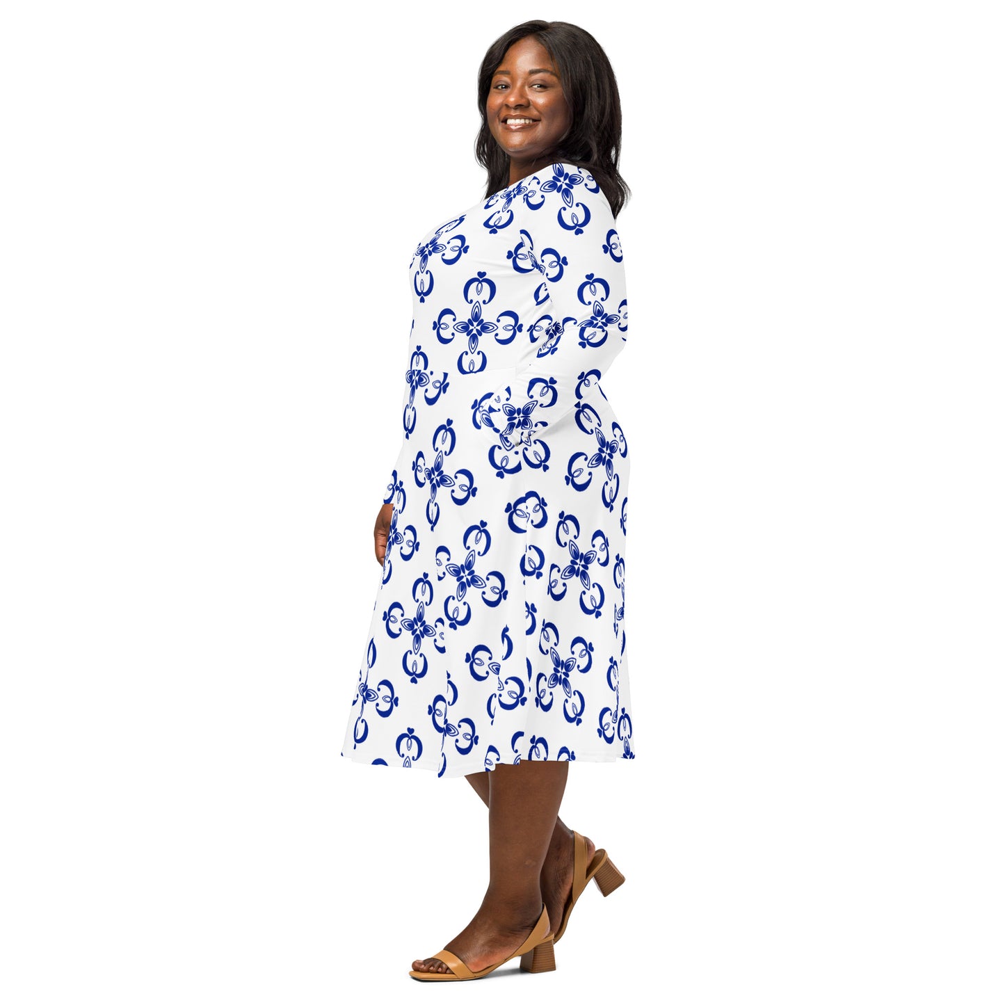 Bella Long Sleeve Midi Dress - Activewear Well