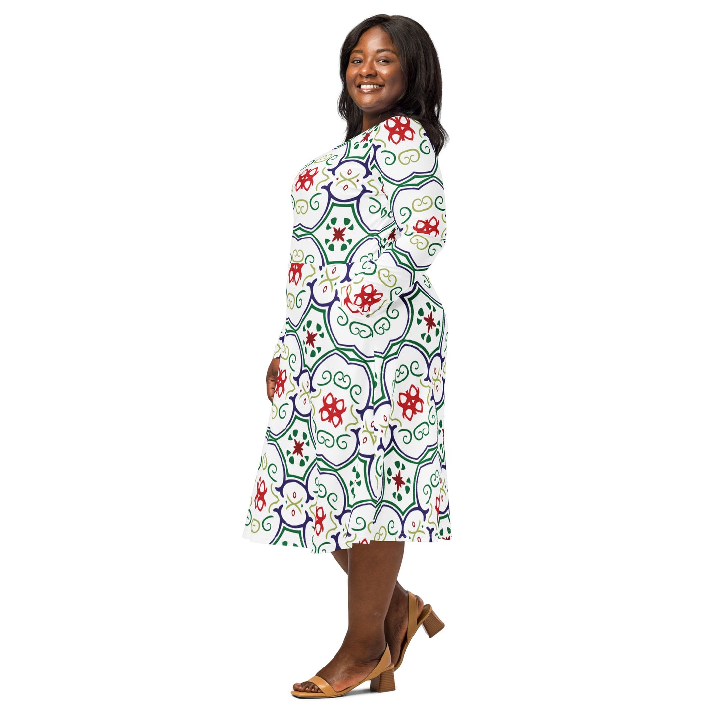 Mia Long Sleeve Midi Dress - Activewear Well