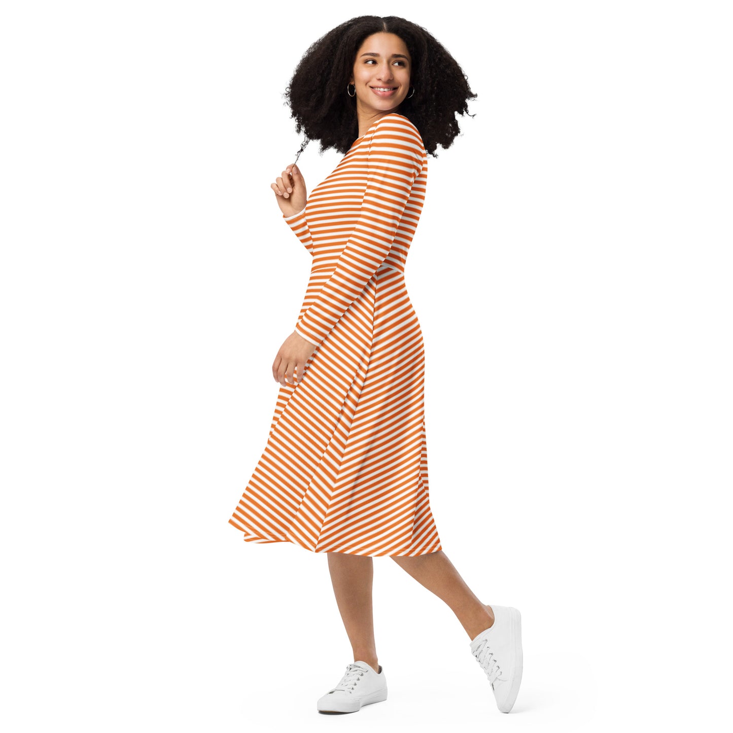 Jenna Long Sleeve Midi Dress - Activewear Well