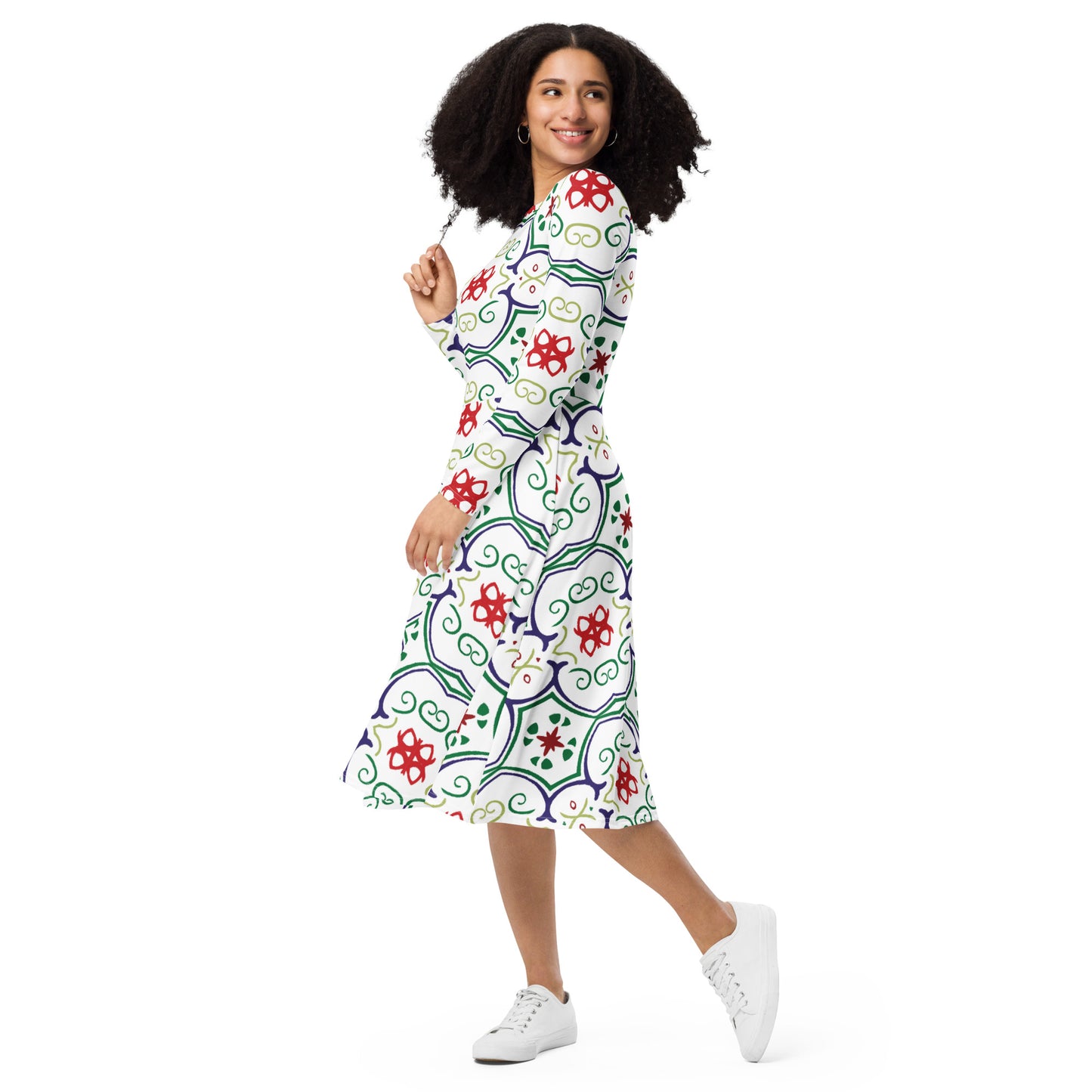 Mia Long Sleeve Midi Dress - Activewear Well