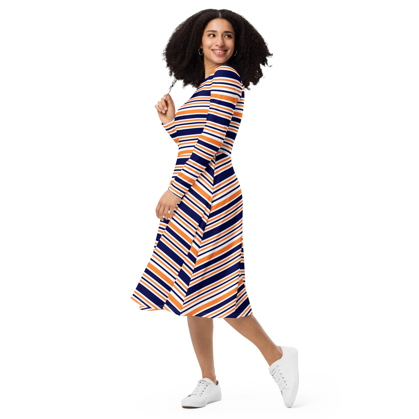 Riley Long Sleeve Midi Dress - Activewear Well
