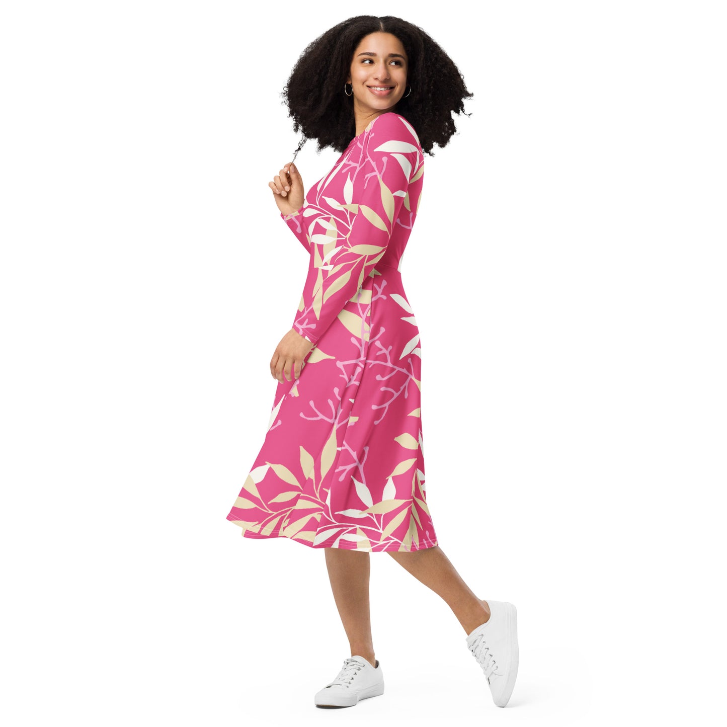 Willow Long Sleeve Midi Dress - Activewear Well