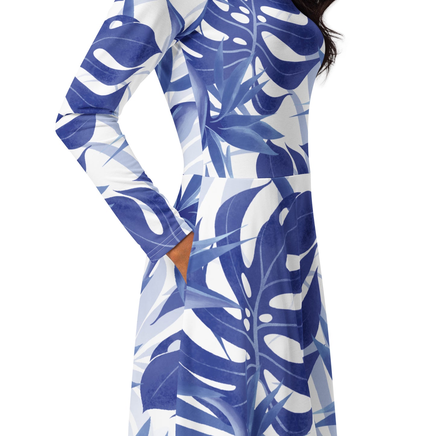 Avril Long Sleeve Midi Dress - Activewear Well