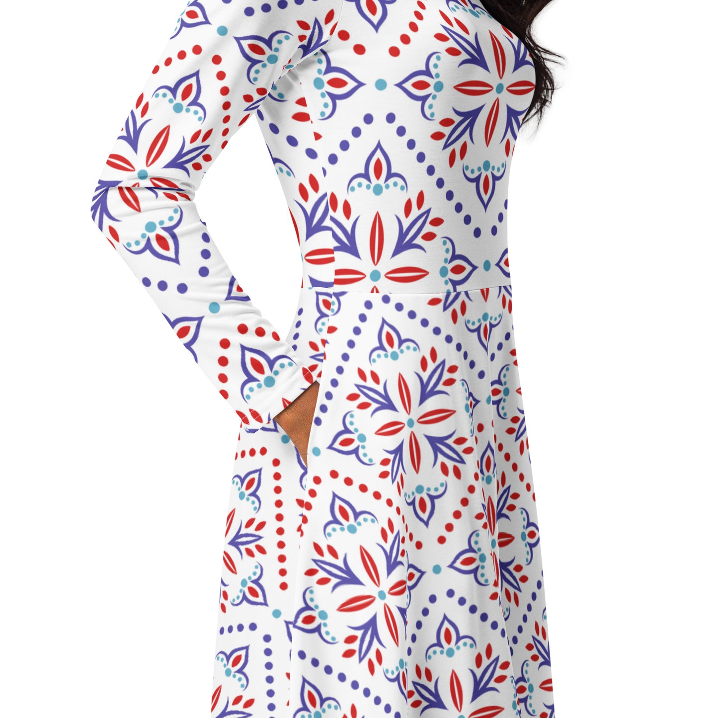 Cassie Long Sleeve Midi Dress - Activewear Well