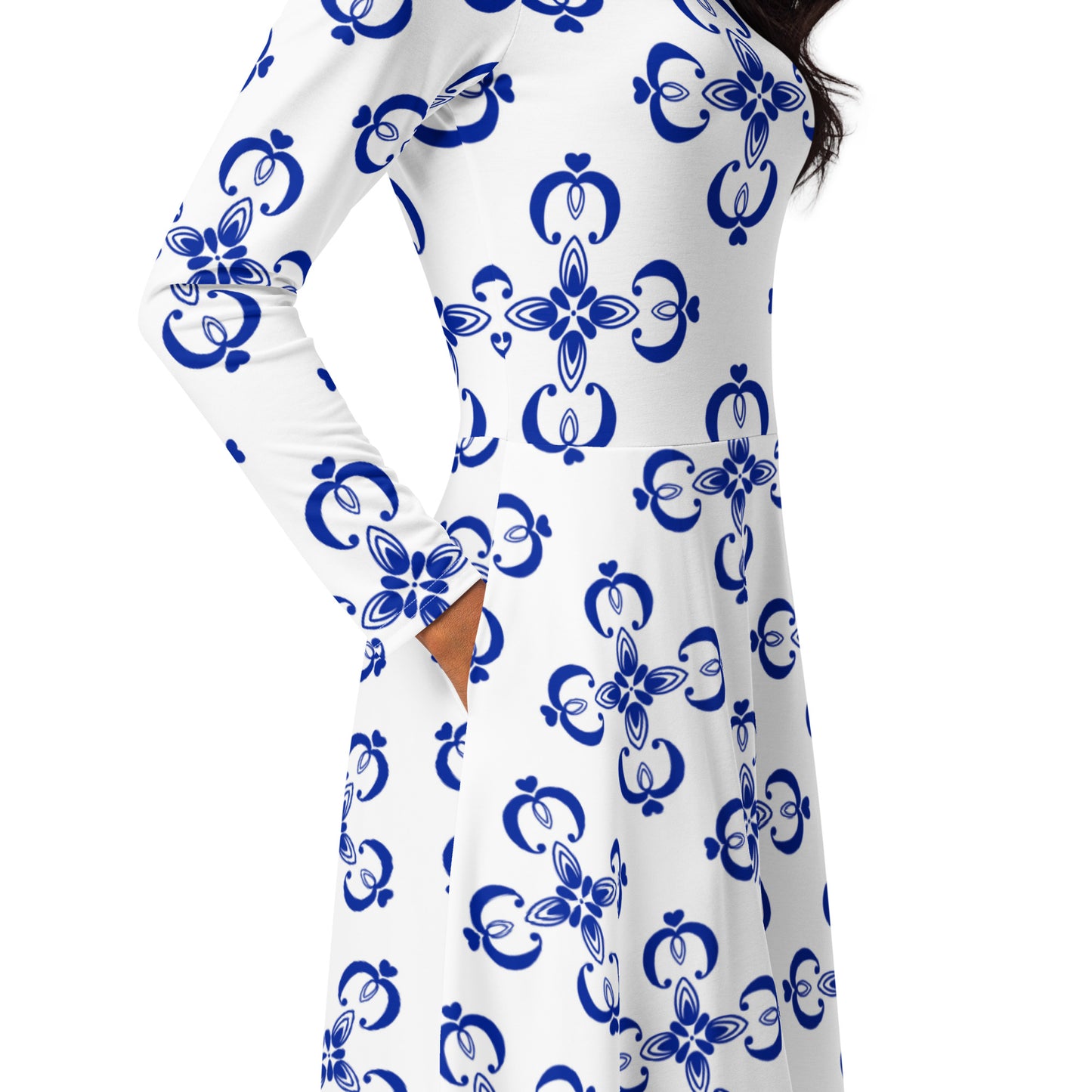 Bella Long Sleeve Midi Dress - Activewear Well