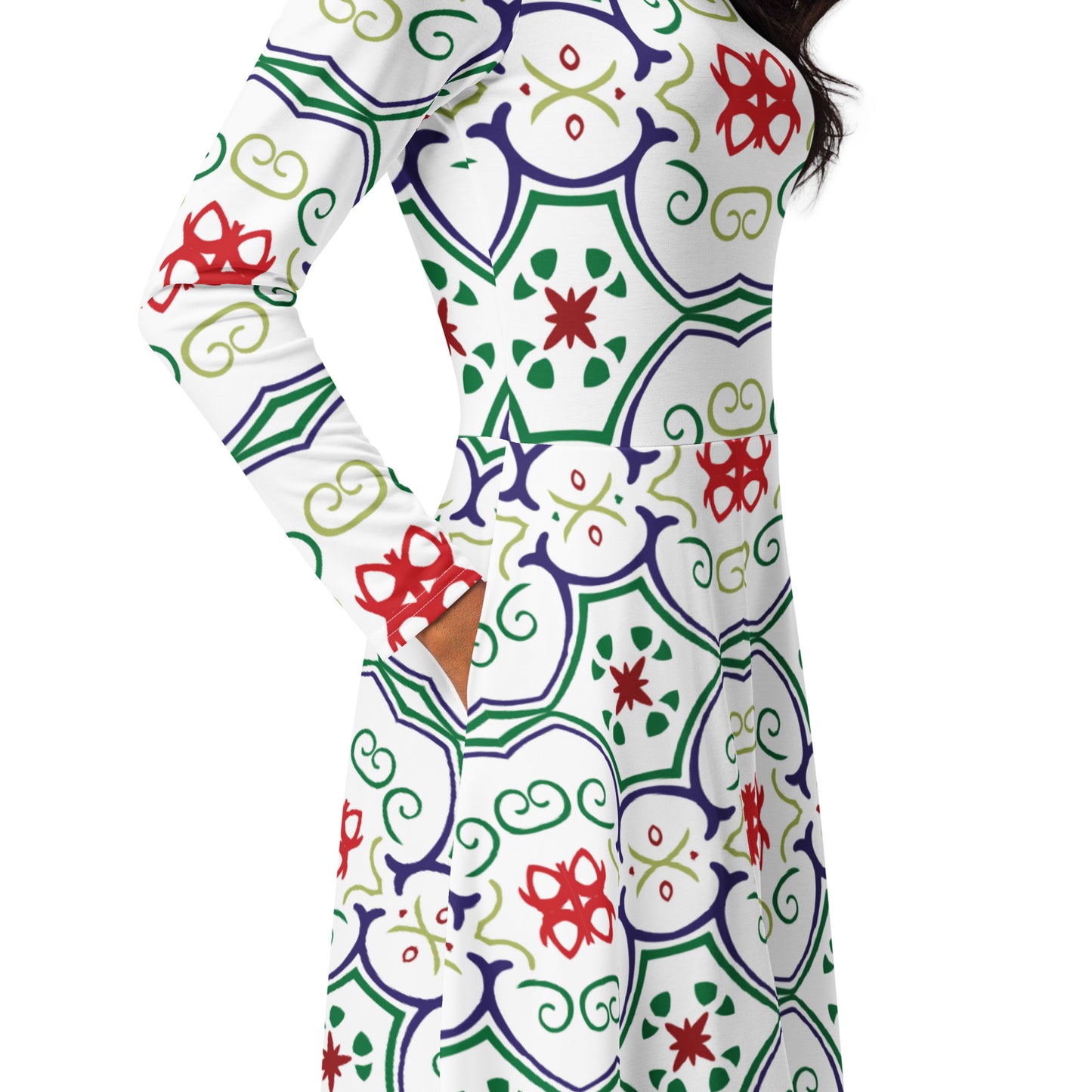 Mia Long Sleeve Midi Dress - Activewear Well