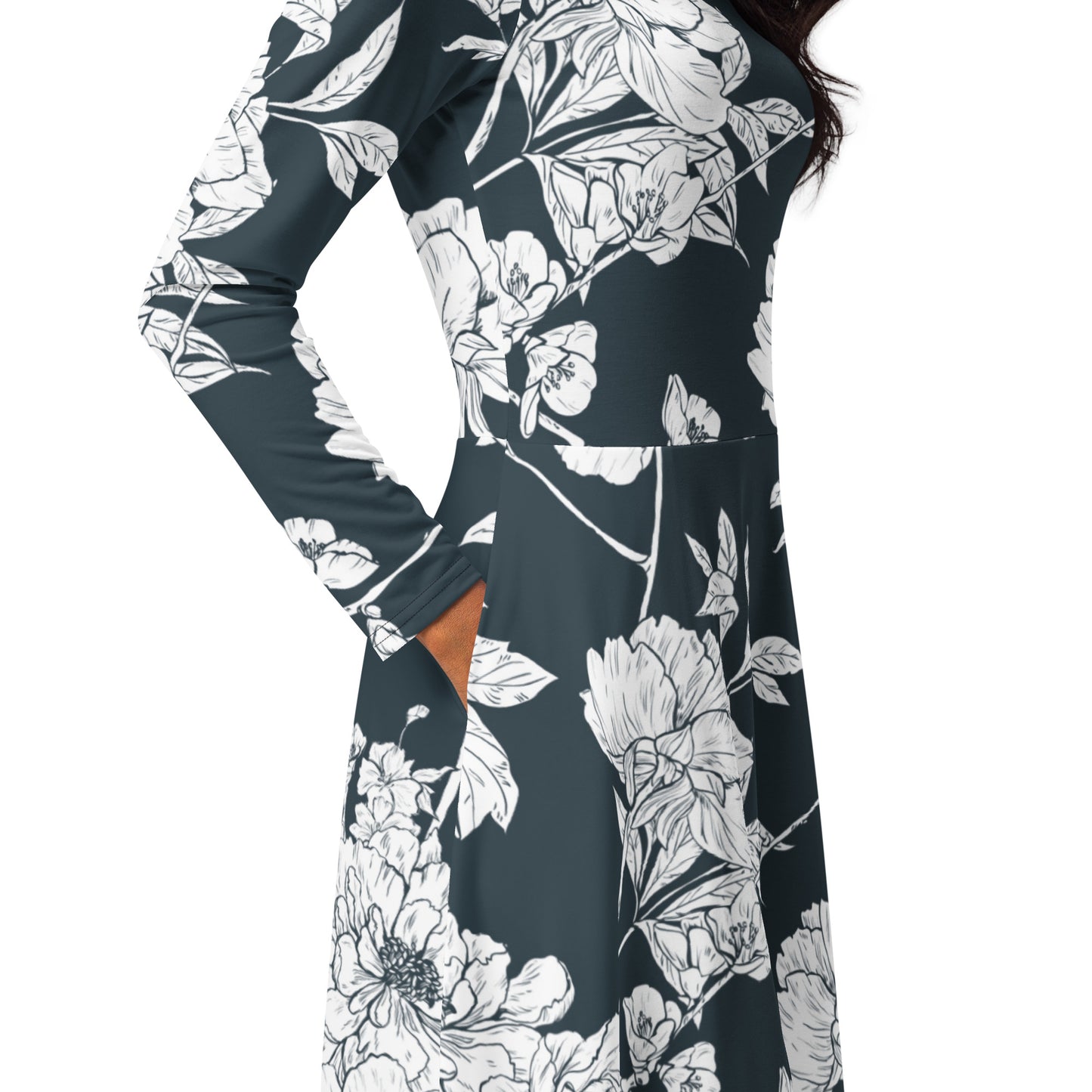 Ruby Long Sleeve Midi Dress - Activewear Well