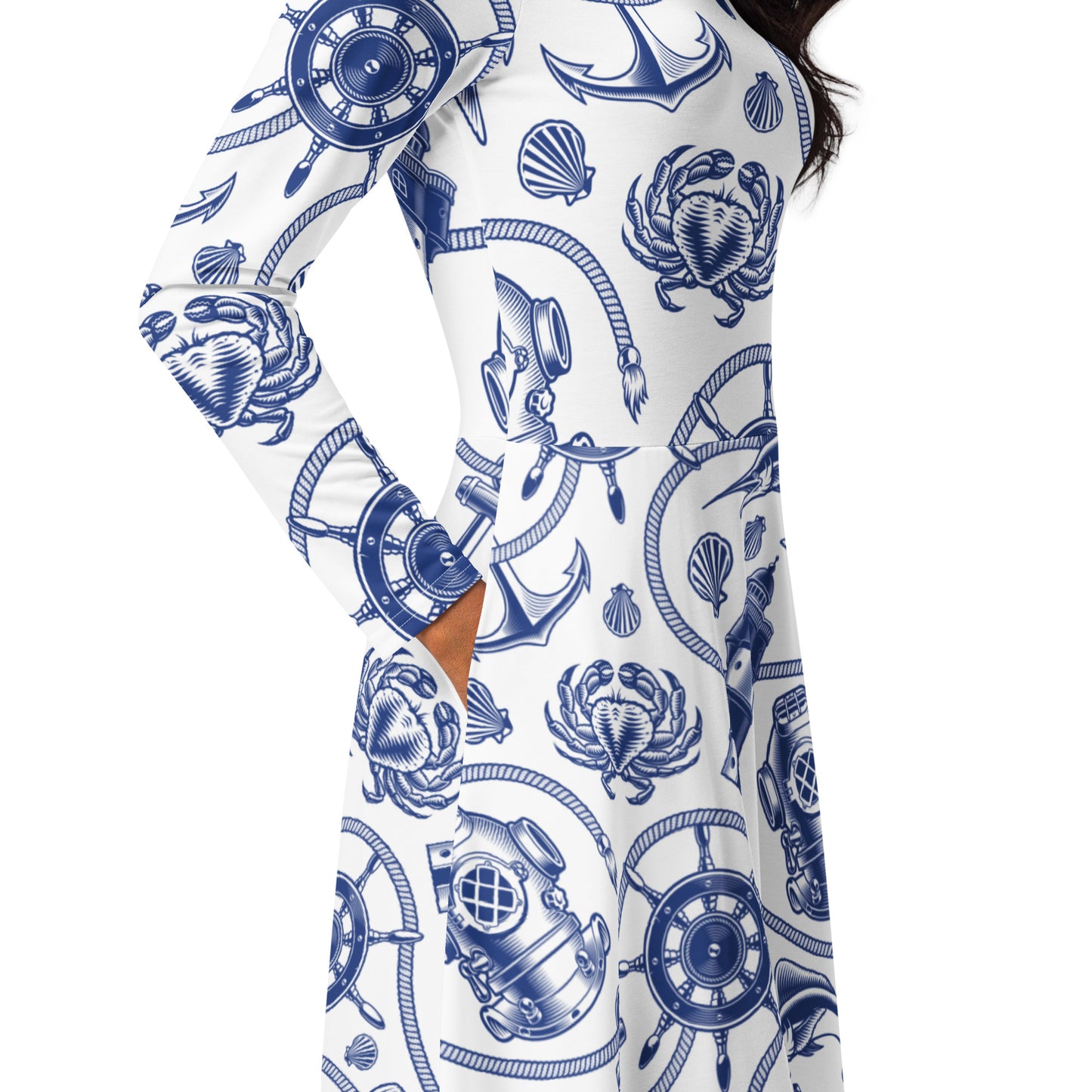 Ariana Long Sleeve Midi Dress - Activewear Well