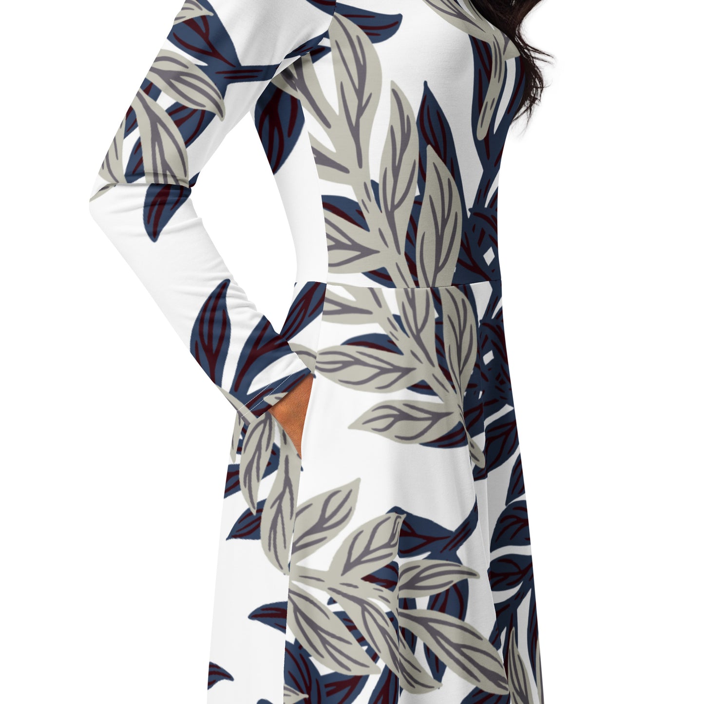 Ashley Long Sleeve Midi Dress - Activewear Well