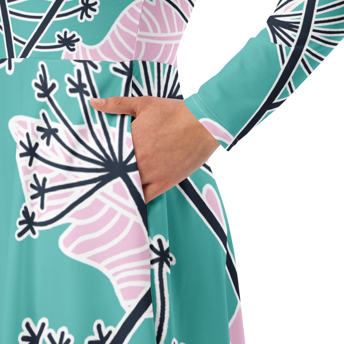 Amalia Long Sleeve Midi Dress - Activewear Well
