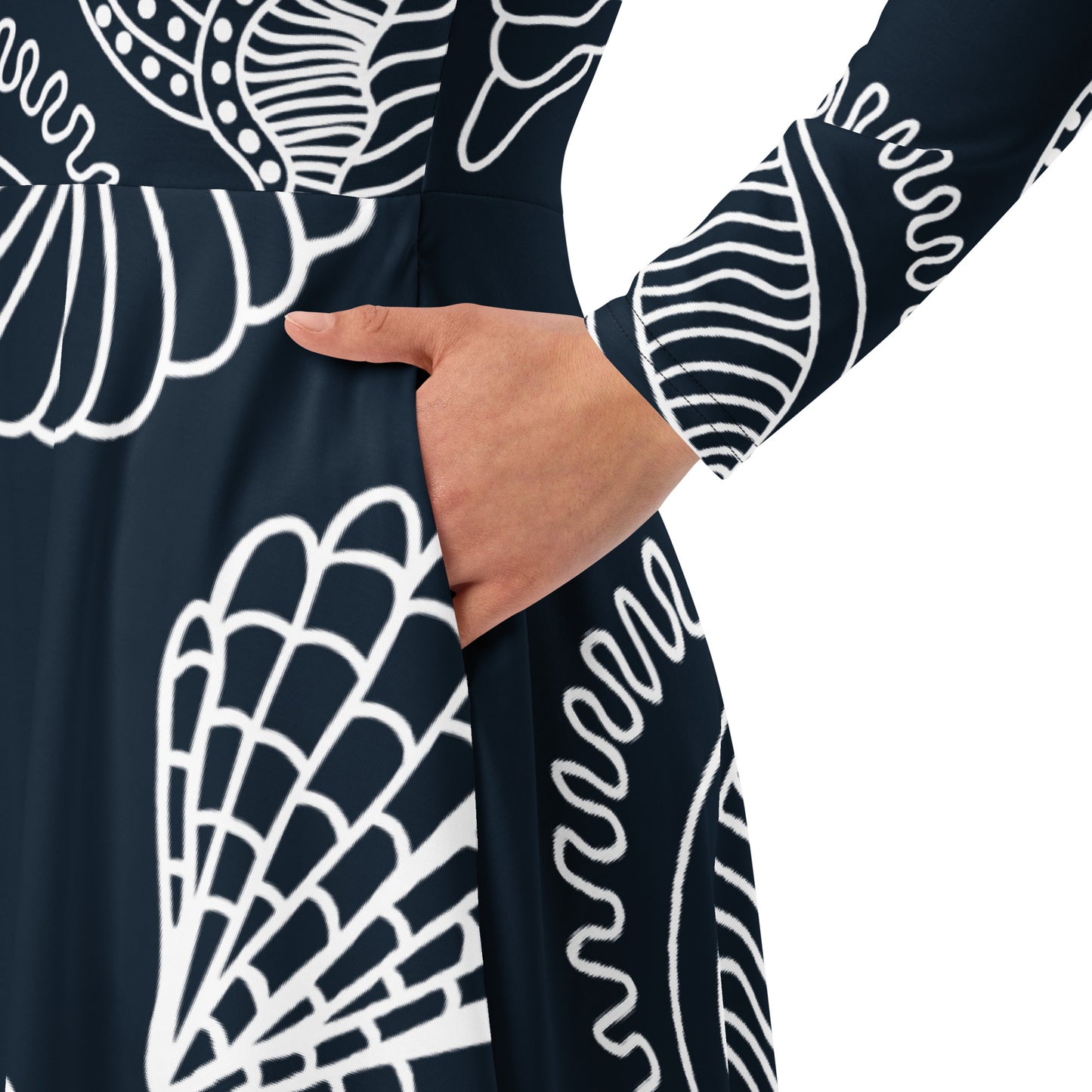 Charlotte Long Sleeve Midi Dress - Activewear Well