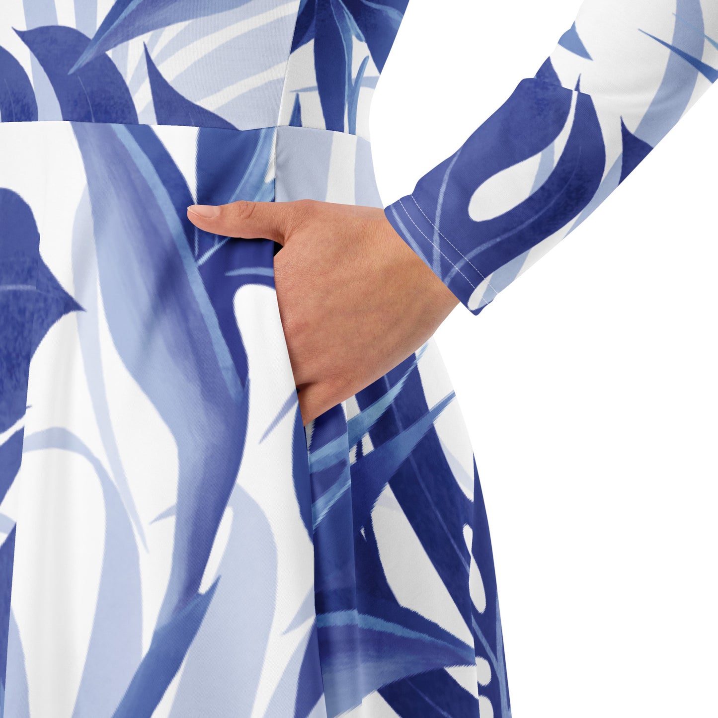 Avril Long Sleeve Midi Dress - Activewear Well