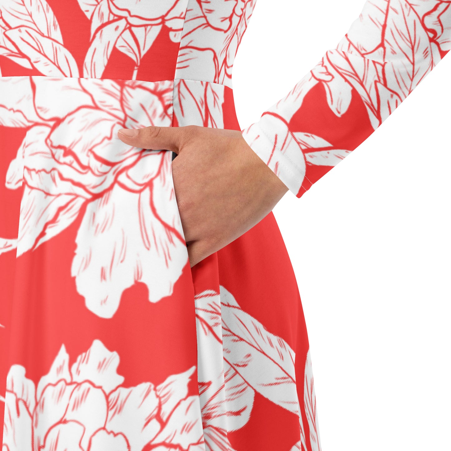 Emily Long Sleeve Midi Dress - Activewear Well