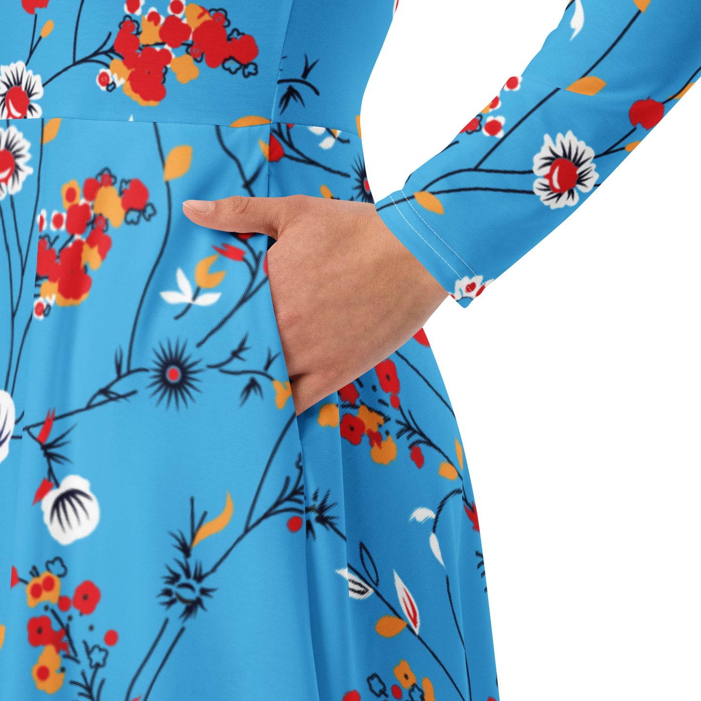 Grace Long Sleeve Midi Dress - Activewear Well