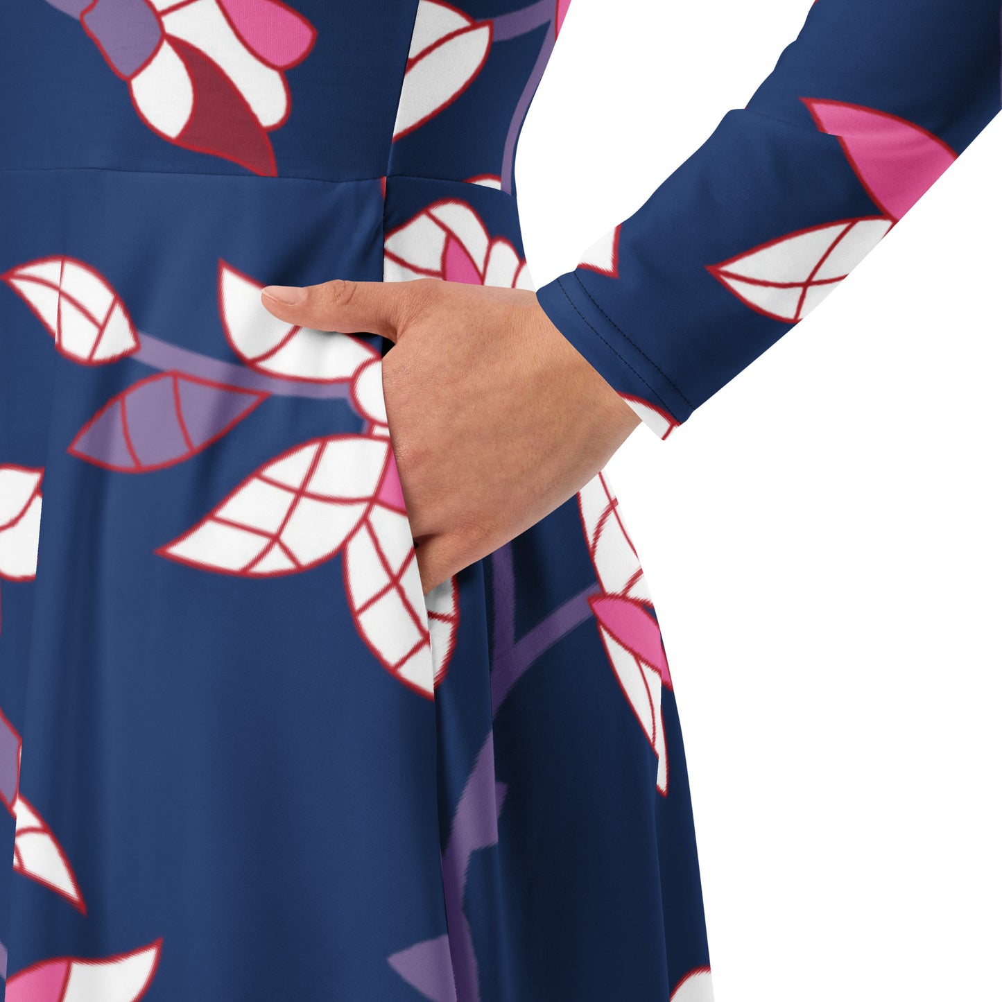 Kelly Long Sleeve Midi Dress - Activewear Well