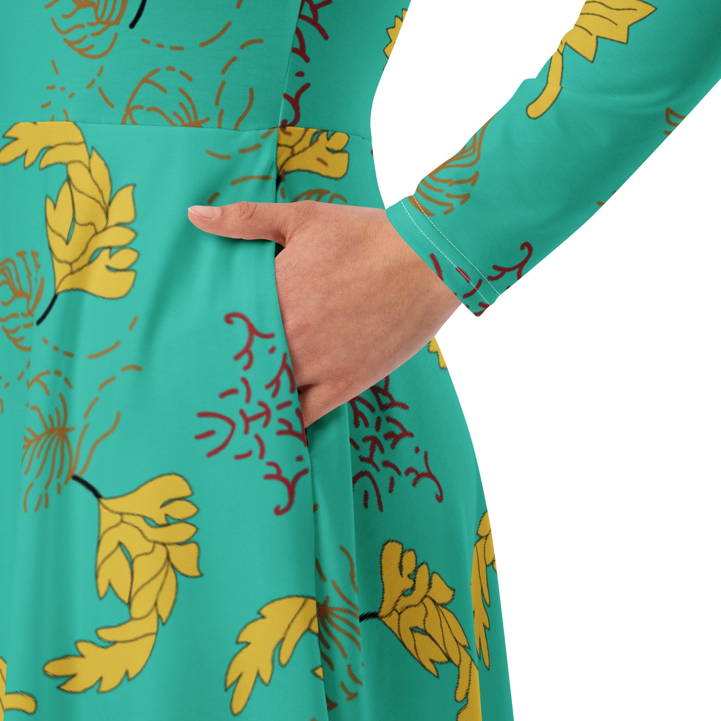 Lily Long Sleeve Midi Dress - Activewear Well