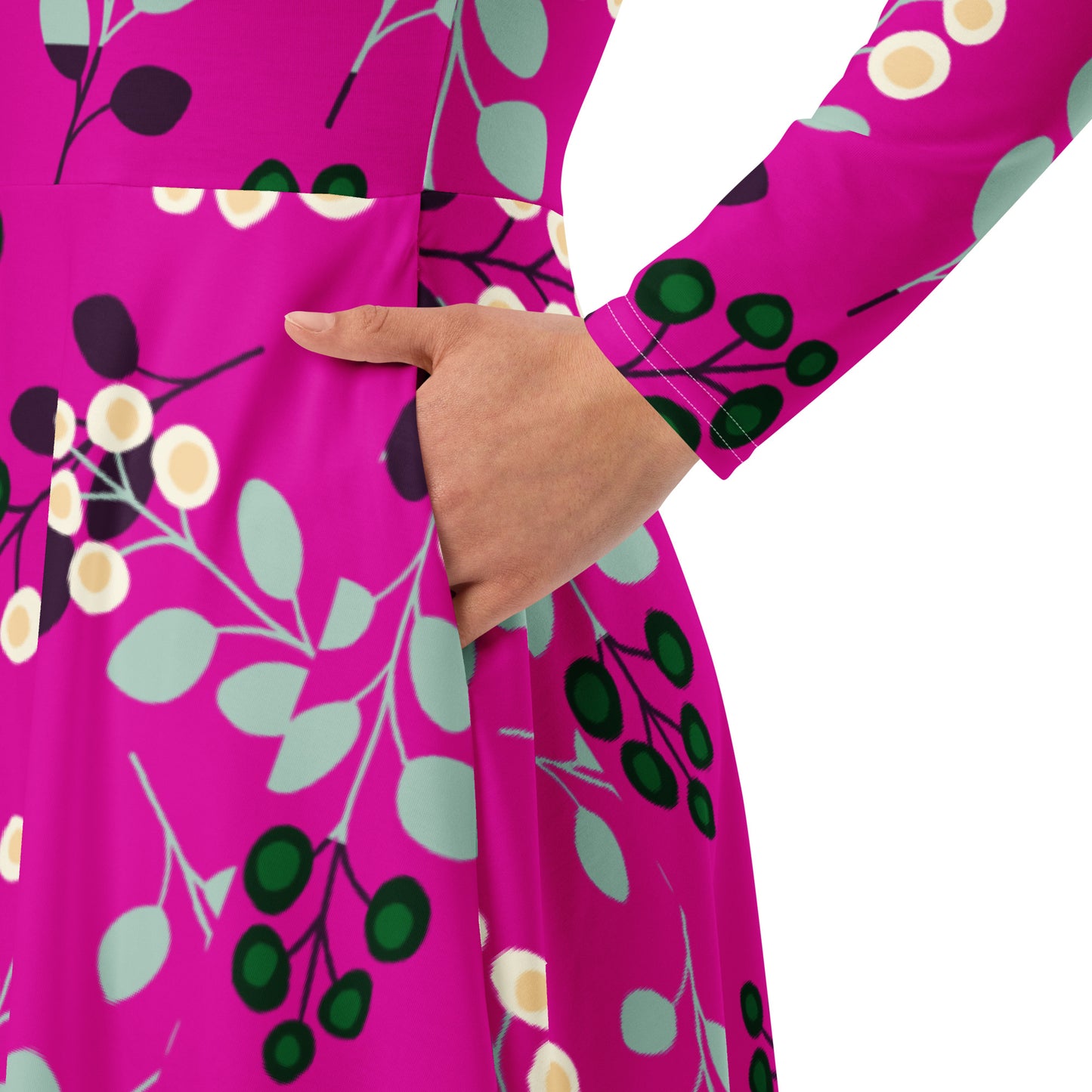 Abigail Long Sleeve Midi Dress - Activewear Well