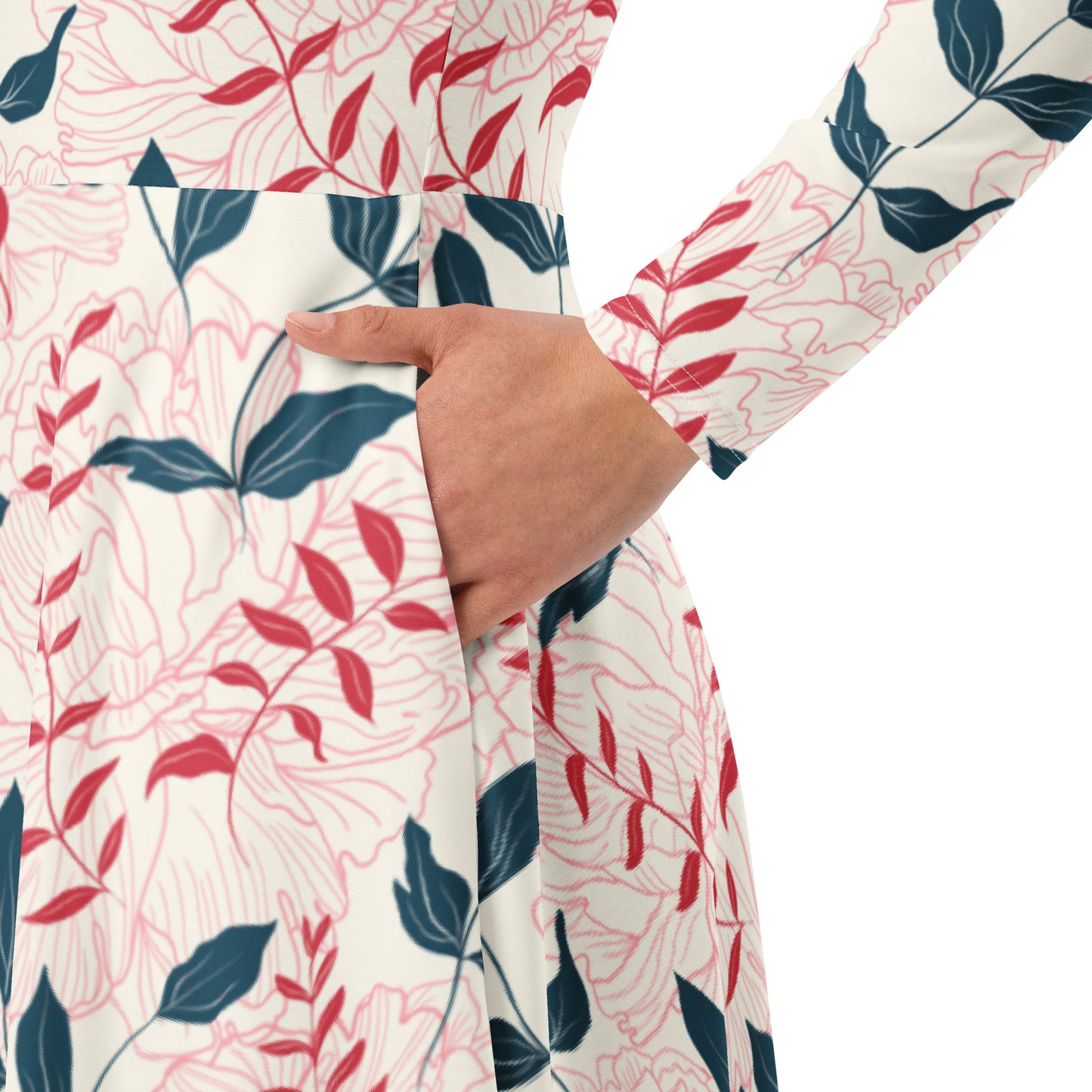 Sally Long Sleeve Midi Dress - Activewear Well
