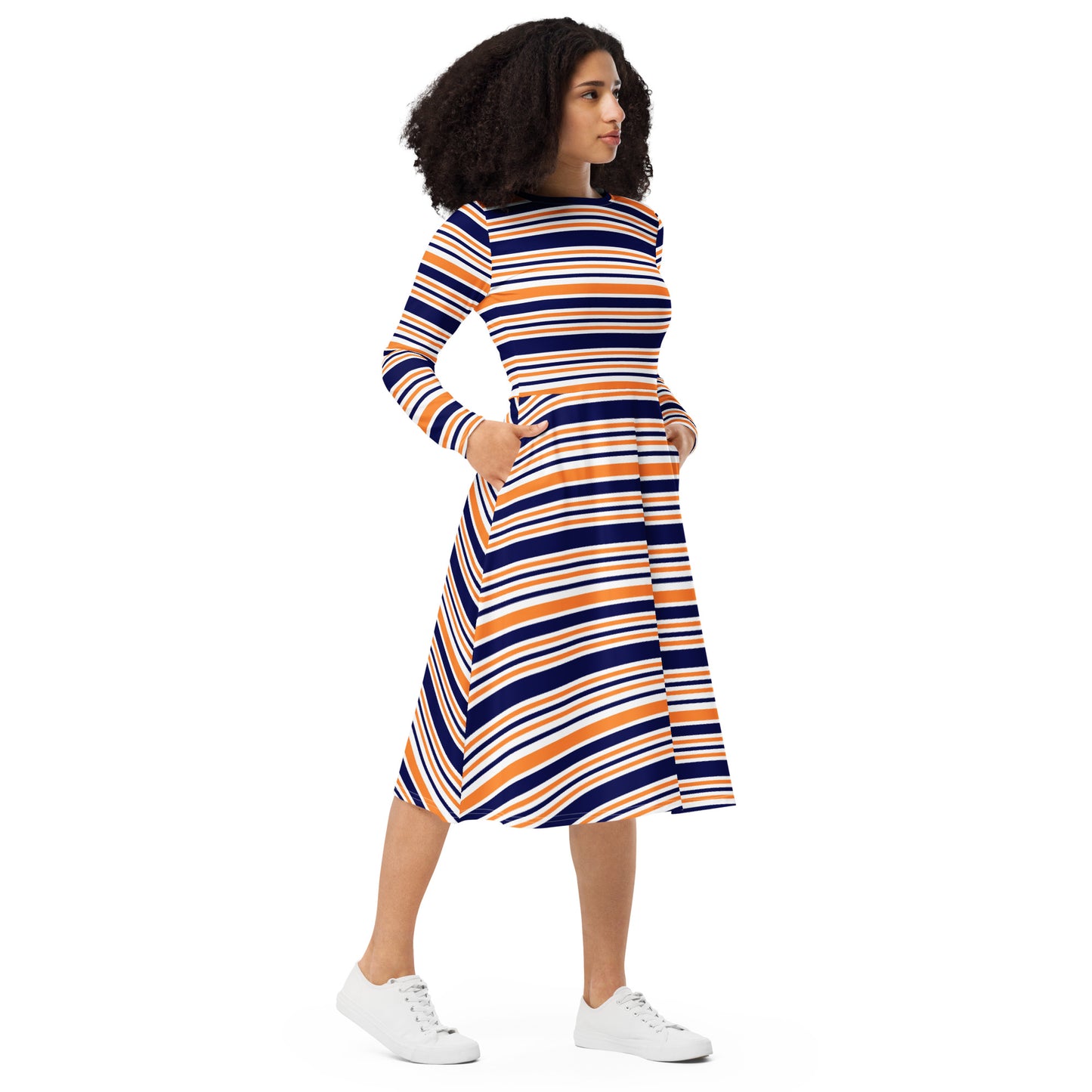 Riley Long Sleeve Midi Dress - Activewear Well