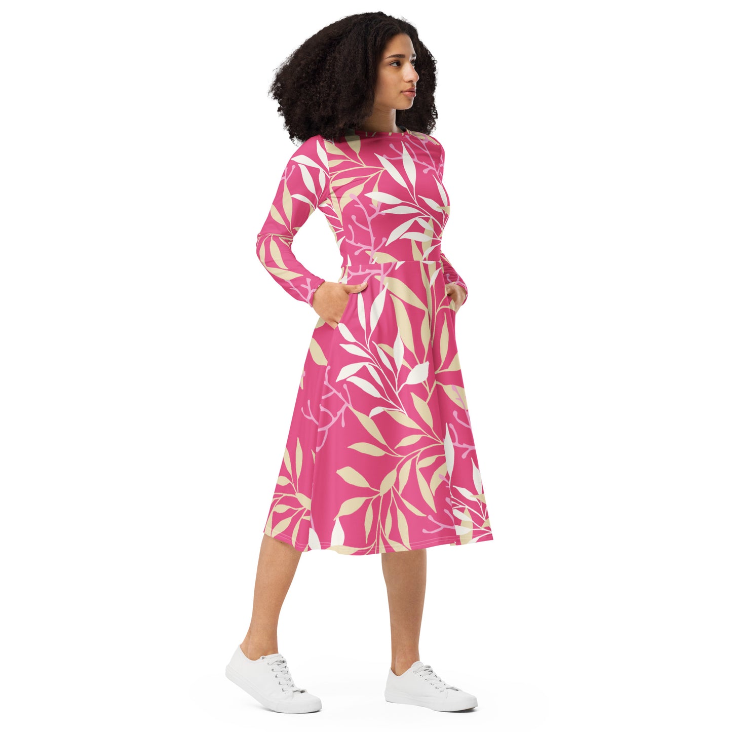 Willow Long Sleeve Midi Dress - Activewear Well