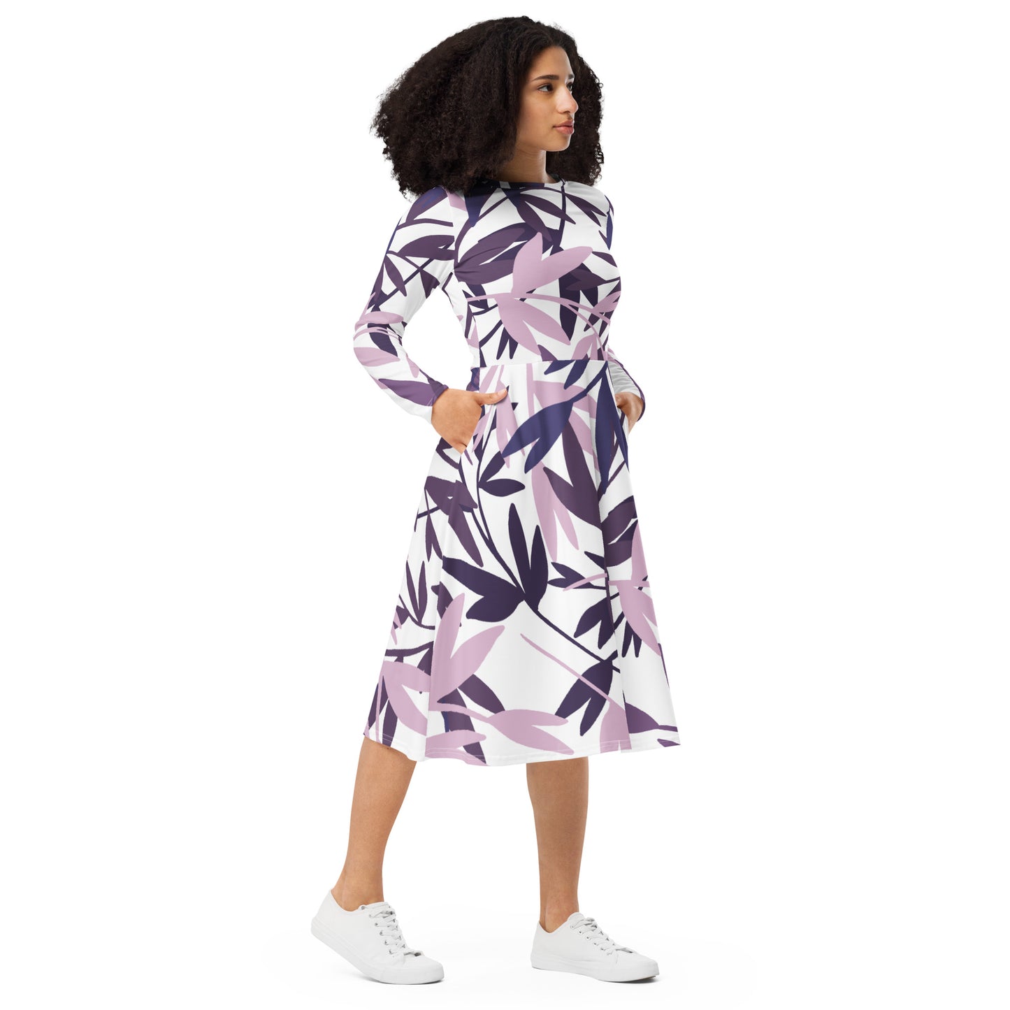 Brooke Long Sleeve Midi Dress - Activewear Well