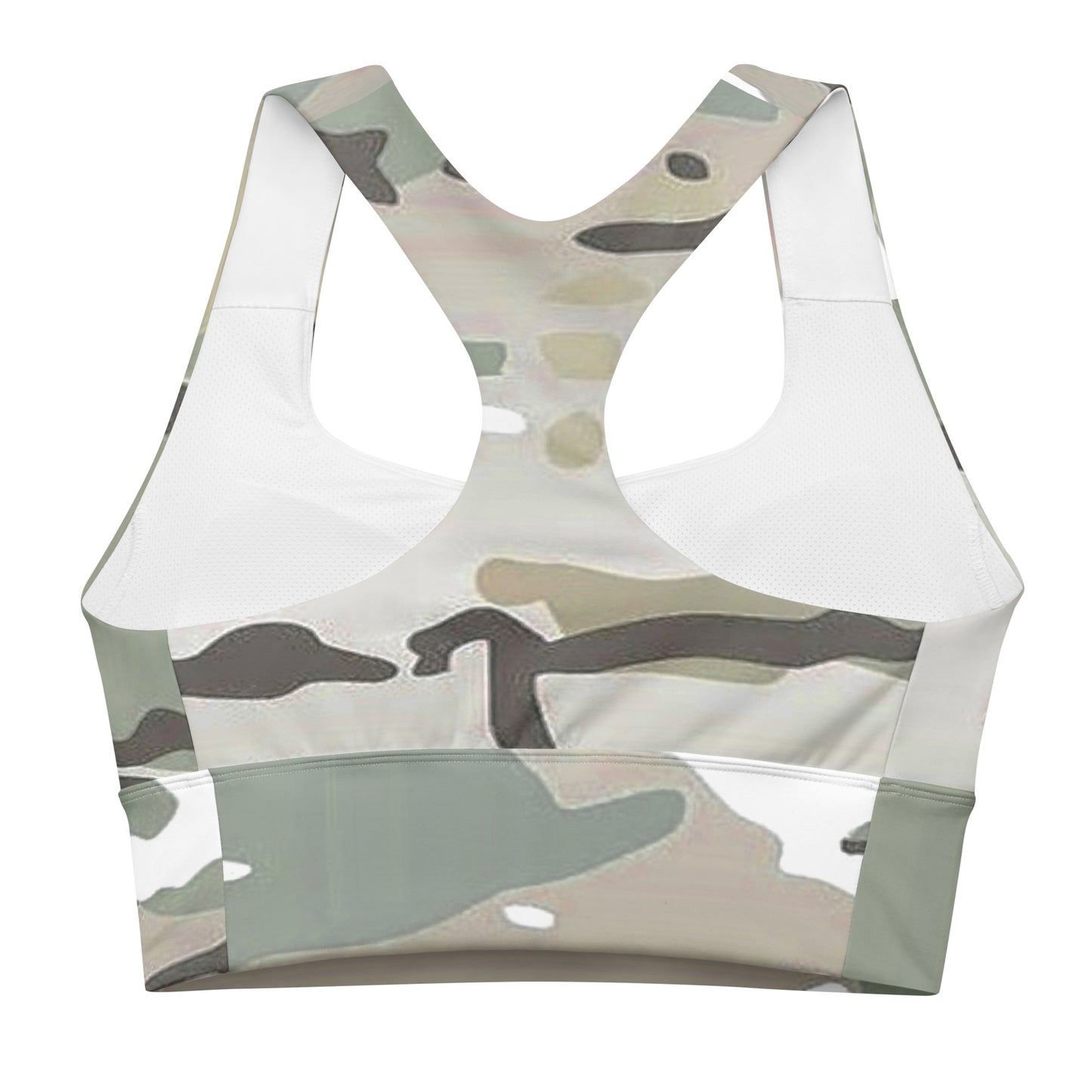 Desert Camo Longline Sports Bra - Activewear Well