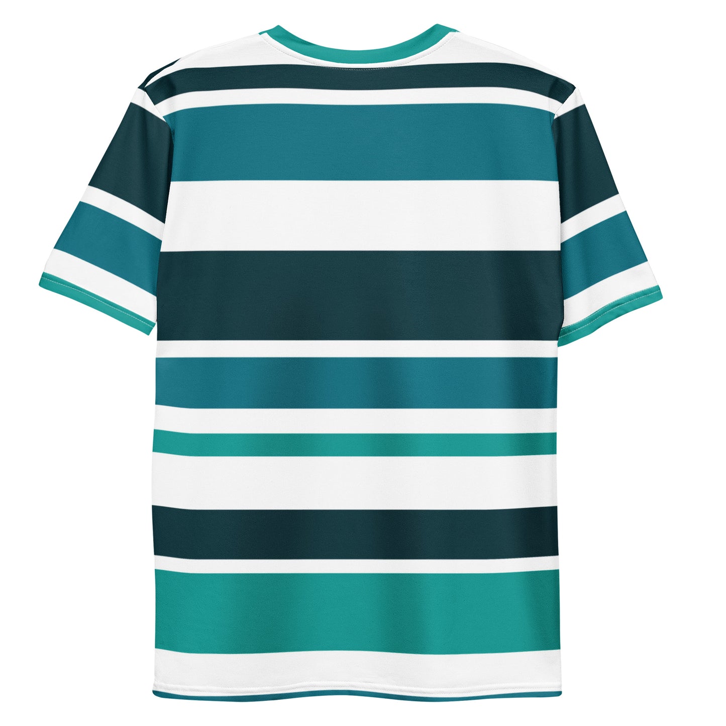 Men's Green Striped T-Shirt - Activewear Well