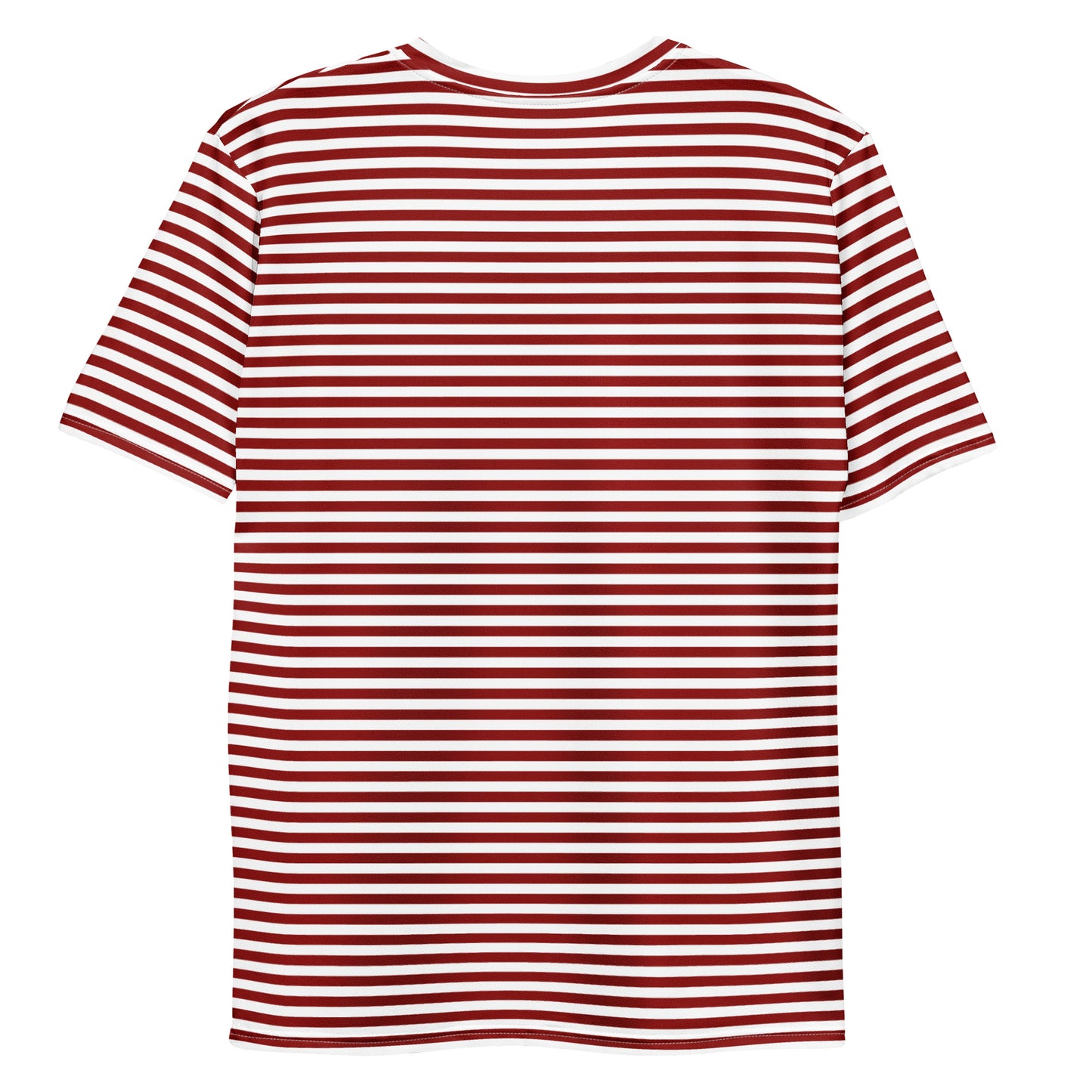 Men's Burgundy Striped T-Shirt - Activewear Well