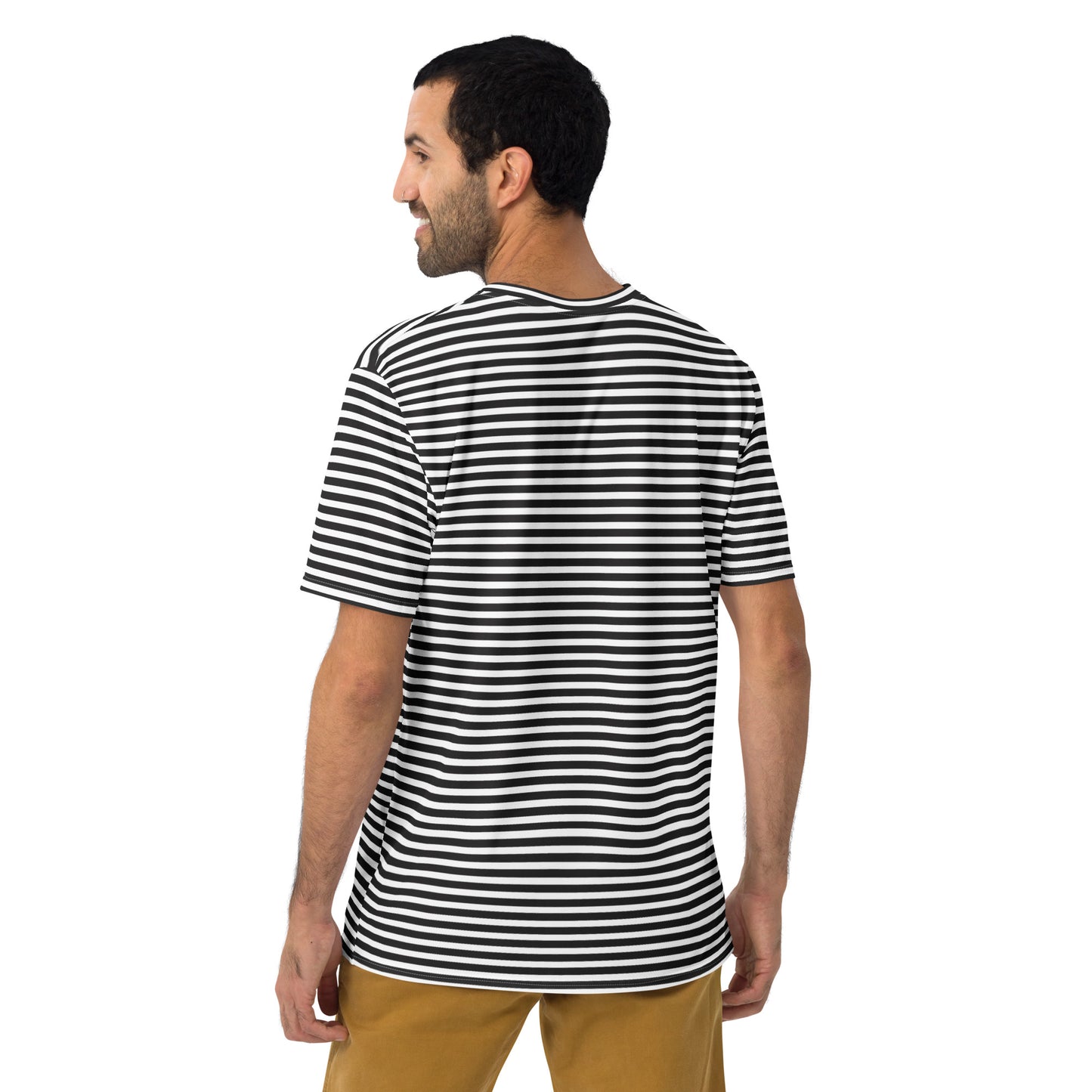 Men's Black Striped T-Shirt - Activewear Well