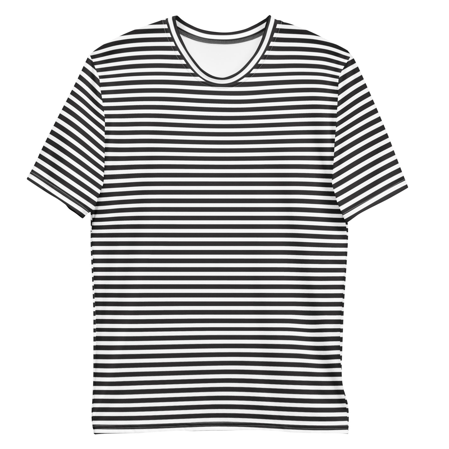 Men's Black Striped T-Shirt - Activewear Well