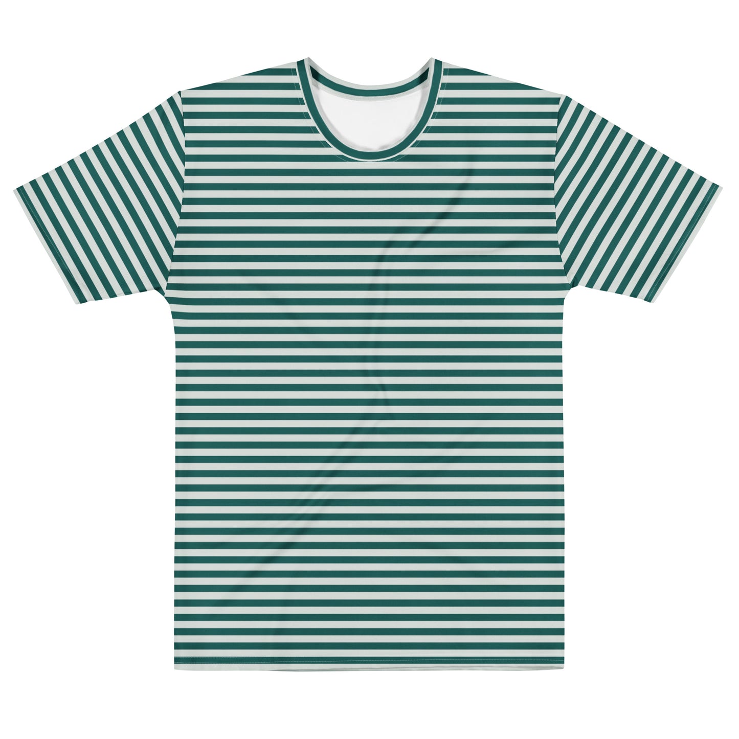 Men's Green Striped T-Shirt - Activewear Well