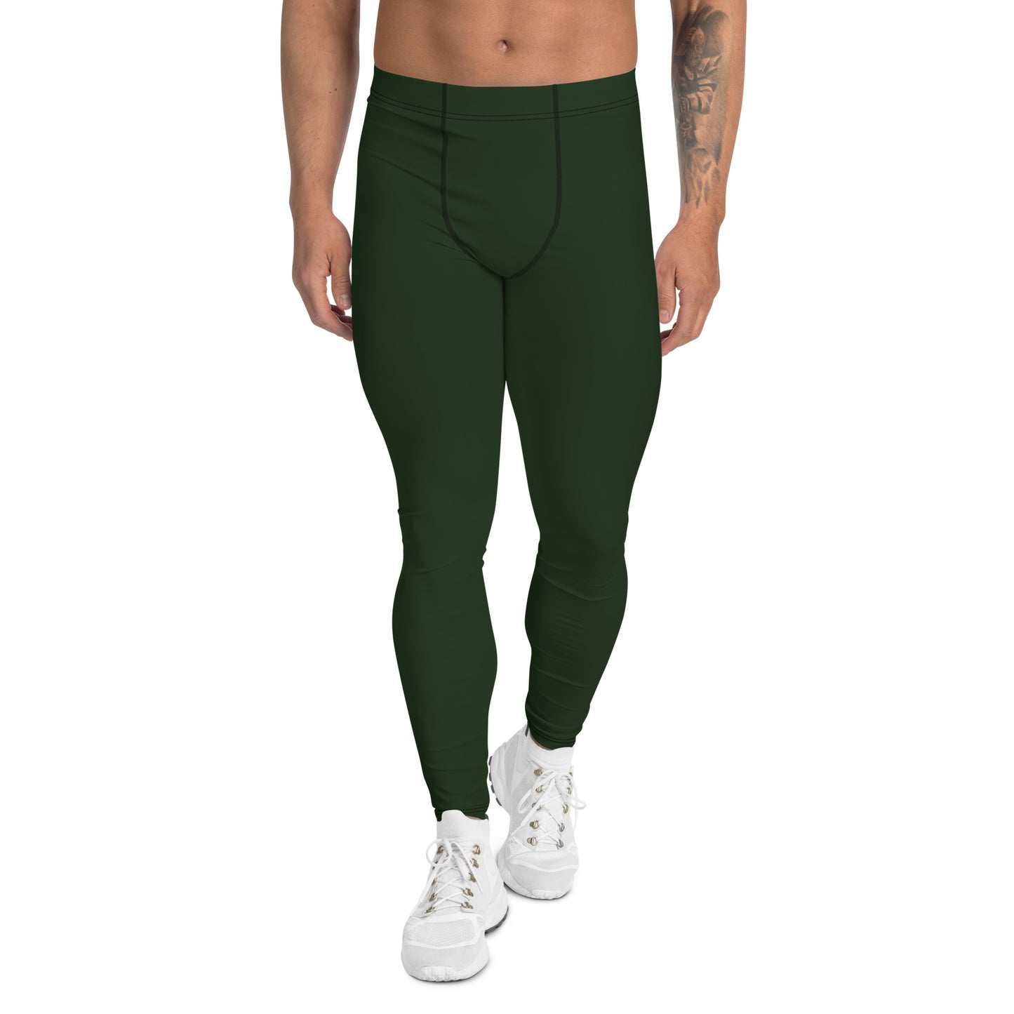 Men's Army Green Leggings - Activewear Well
