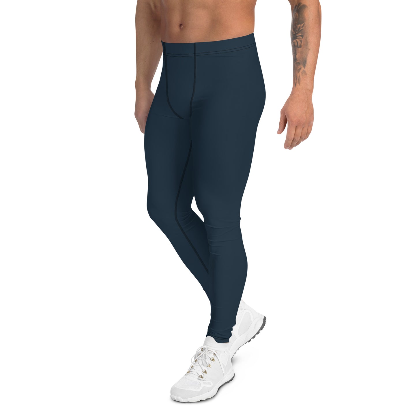 Men's Petrol Blue Leggings - Activewear Well