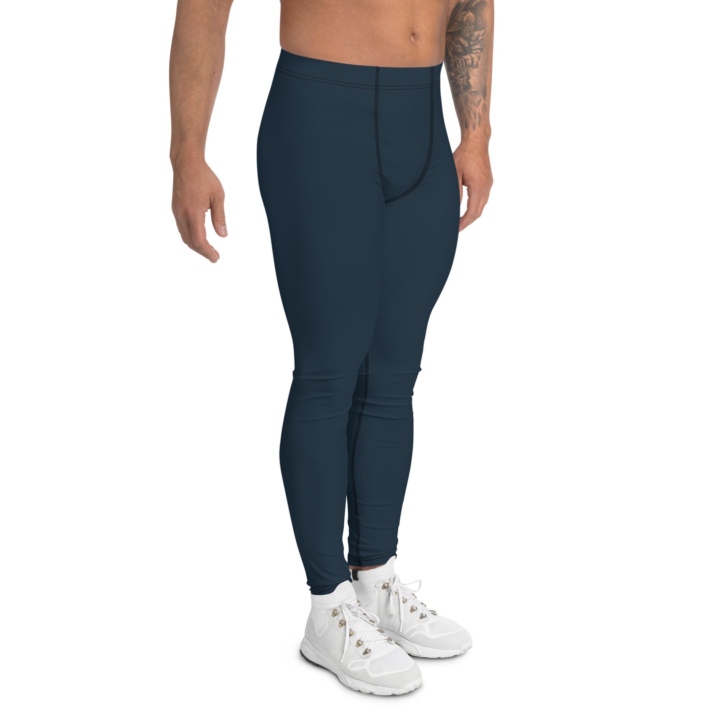 Men's Petrol Blue Leggings - Activewear Well