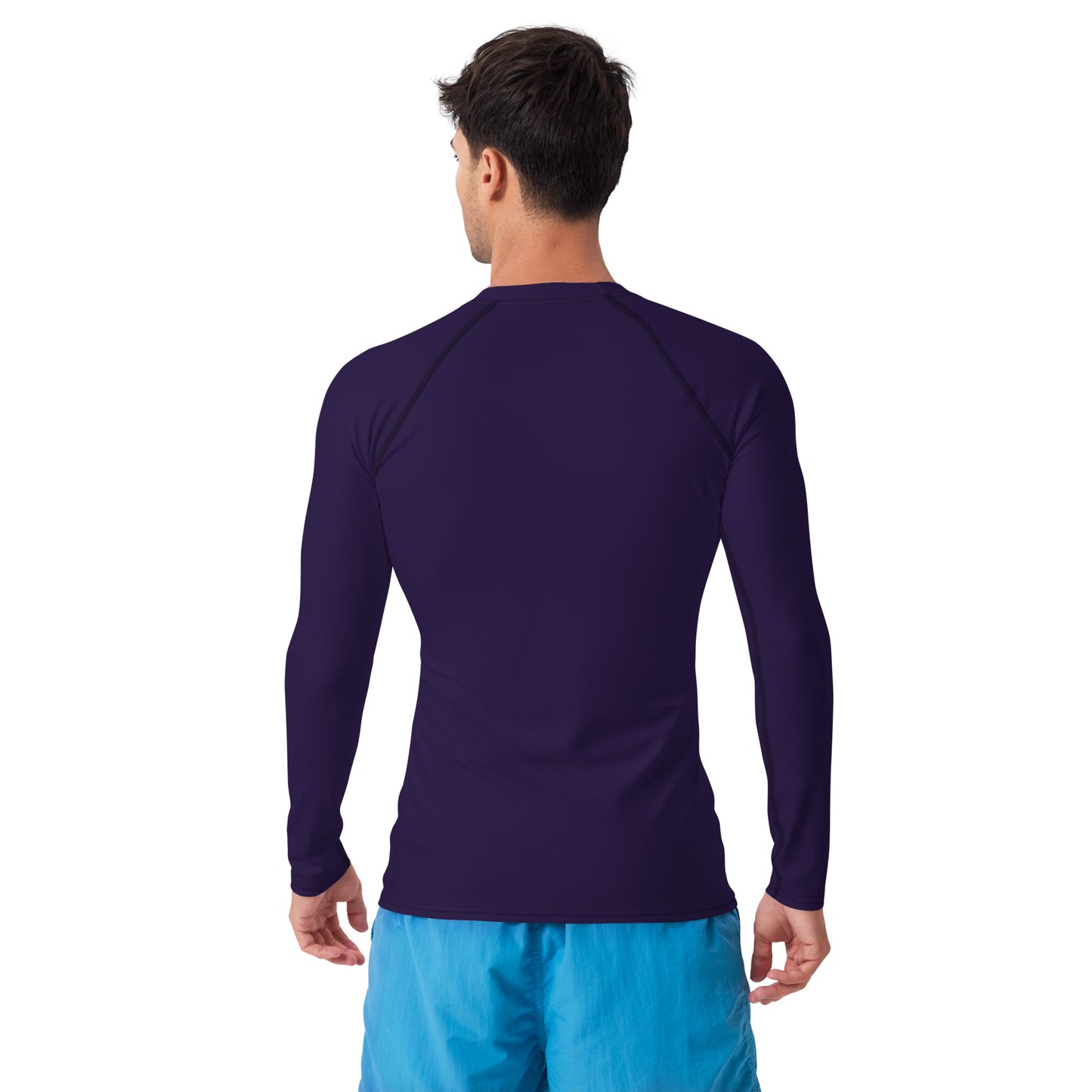 Men's Dark Purple Rash Guard - Activewear Well