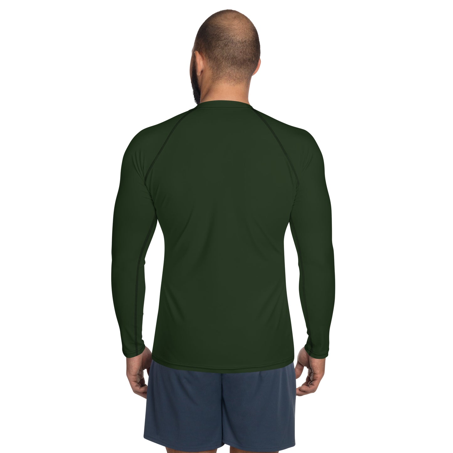 Men's Army Green Rash Guard - Activewear Well