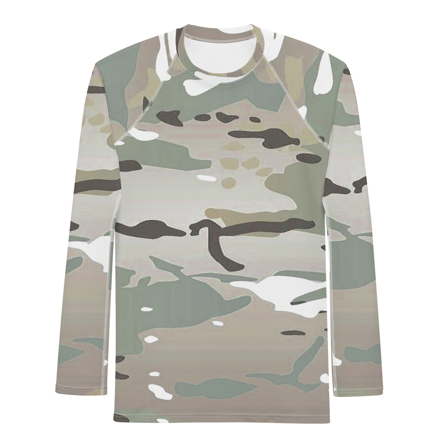 Desert Camo Men's Rash Guard - Activewear Well