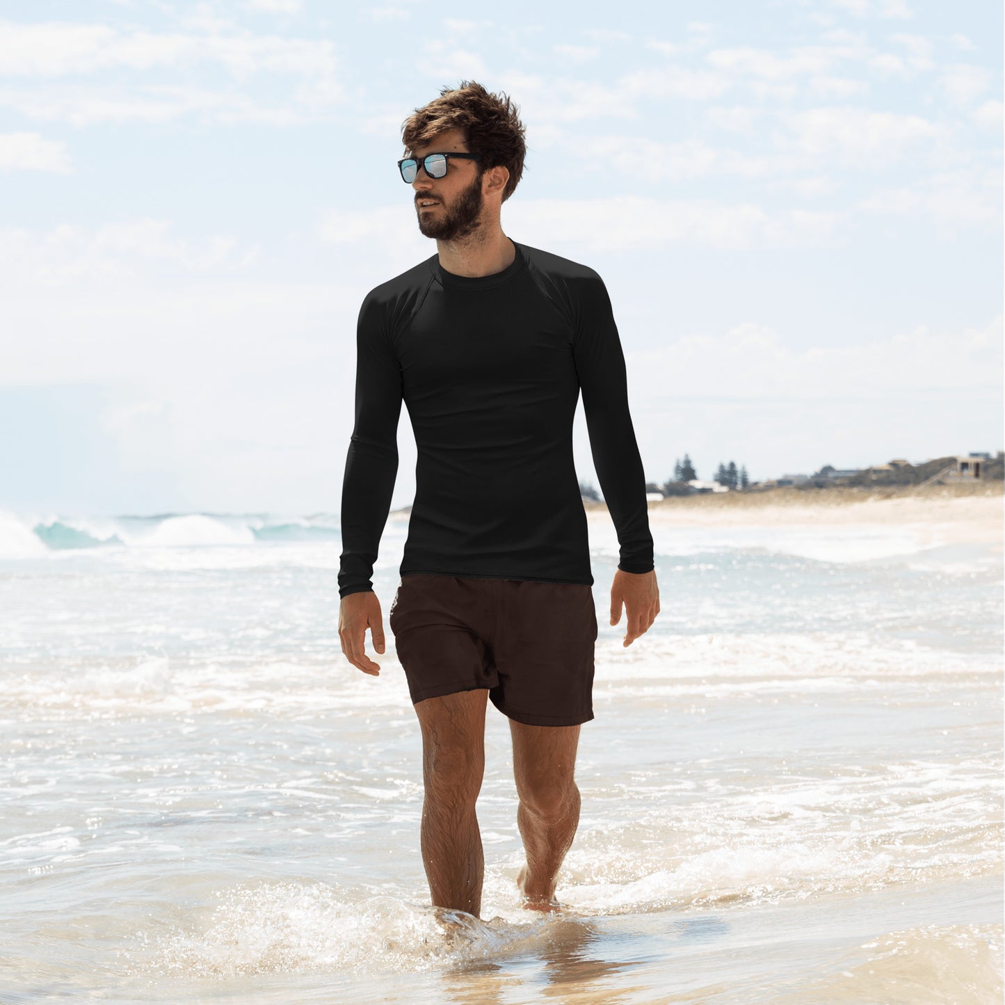 Men's Black Rash Guard - Activewear Well